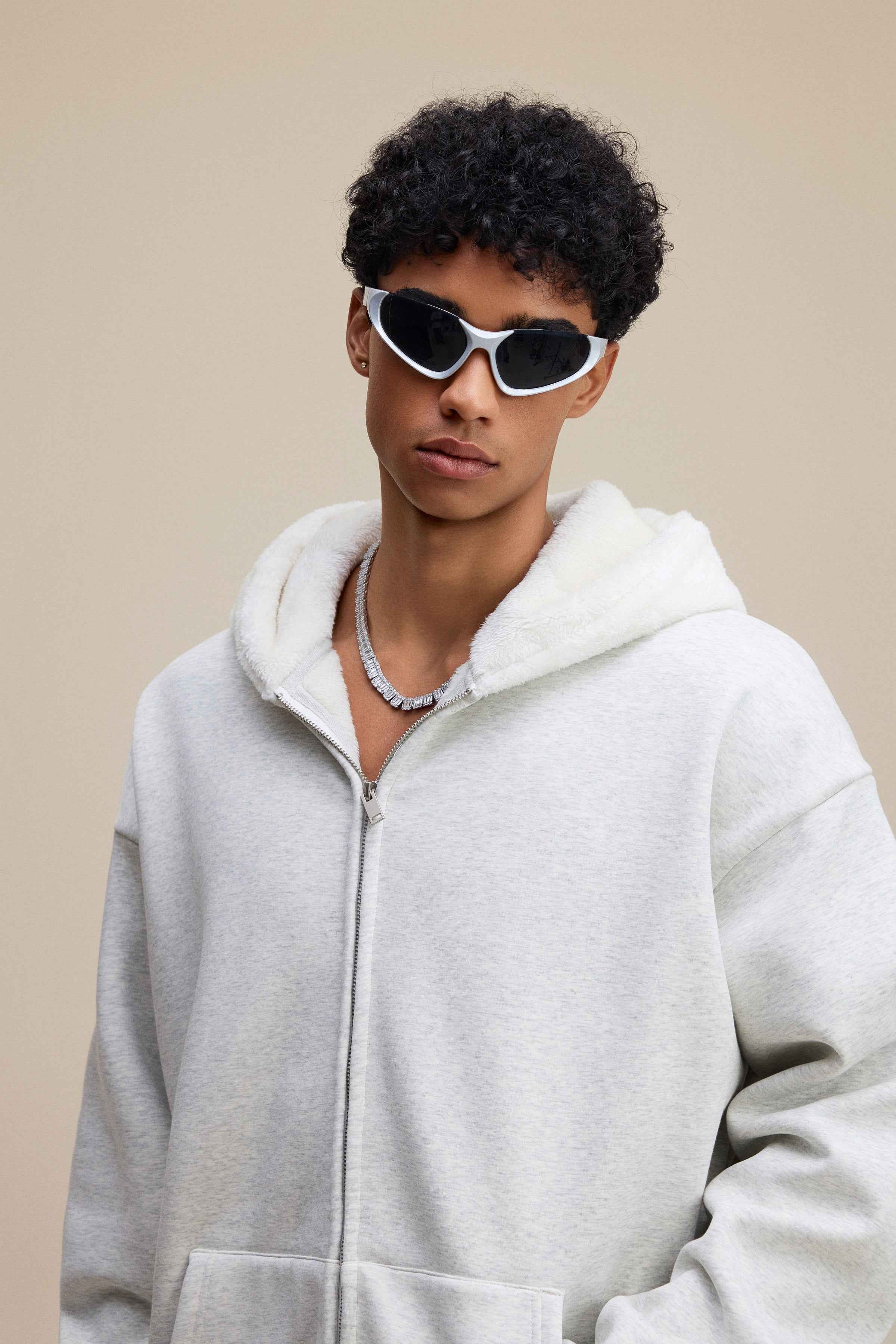 560GSM Unisex Composite Fleece Zip-Up Hoodie | MUNSIEUR
