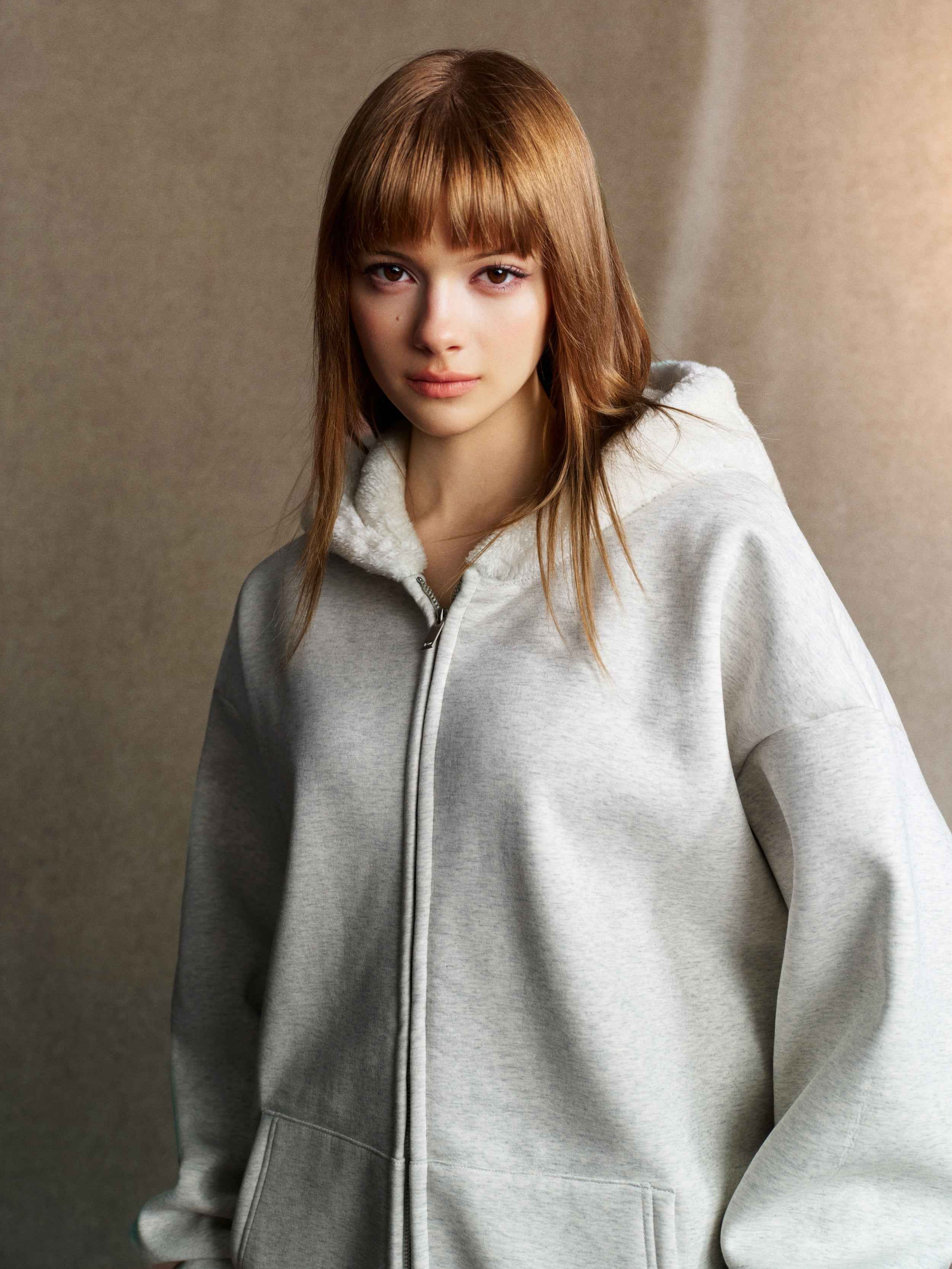 560GSM Unisex Composite Fleece Zip-Up Hoodie | MUNSIEUR