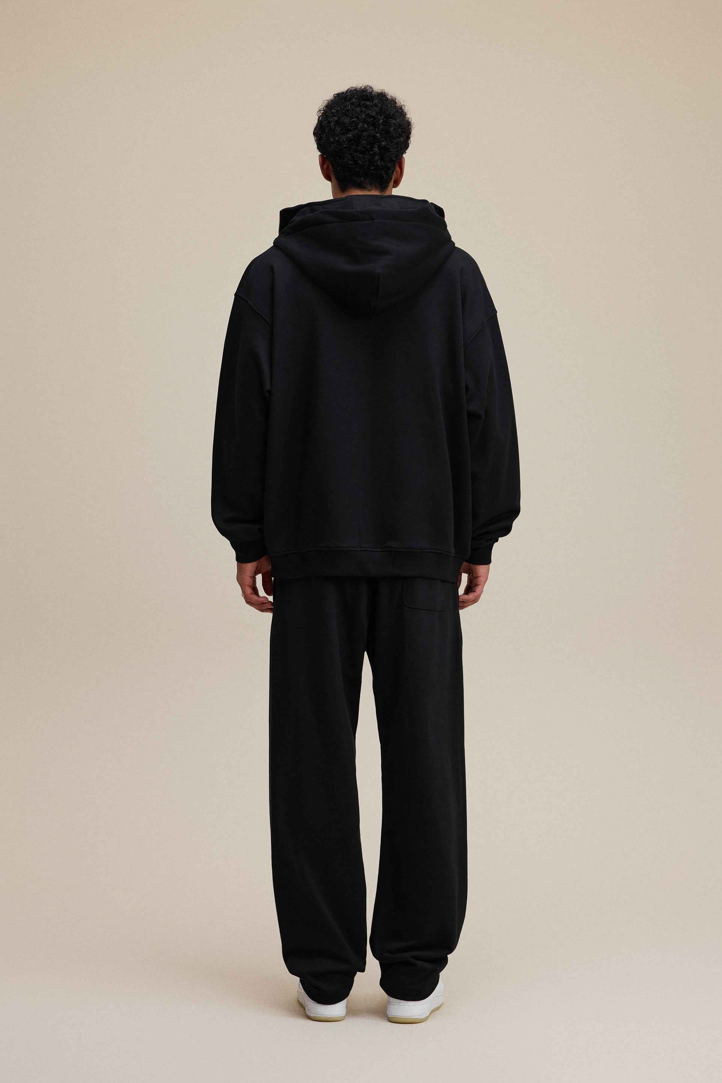 340GSM Men's Zip-Up Windproof Face-Mask Hoodie | MUNSIEUR