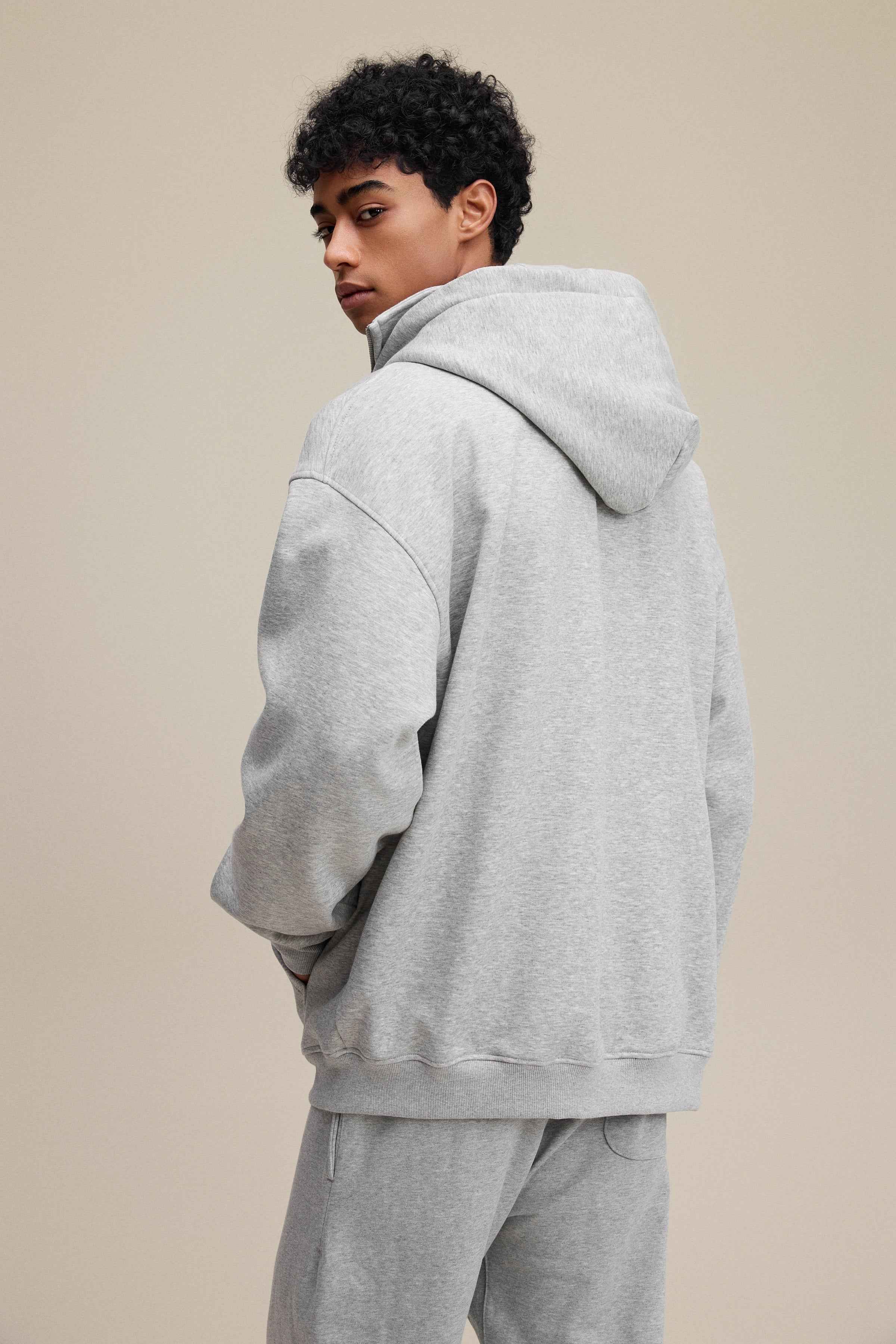 340GSM Men's Zip-Up Windproof Face-Mask Hoodie | MUNSIEUR