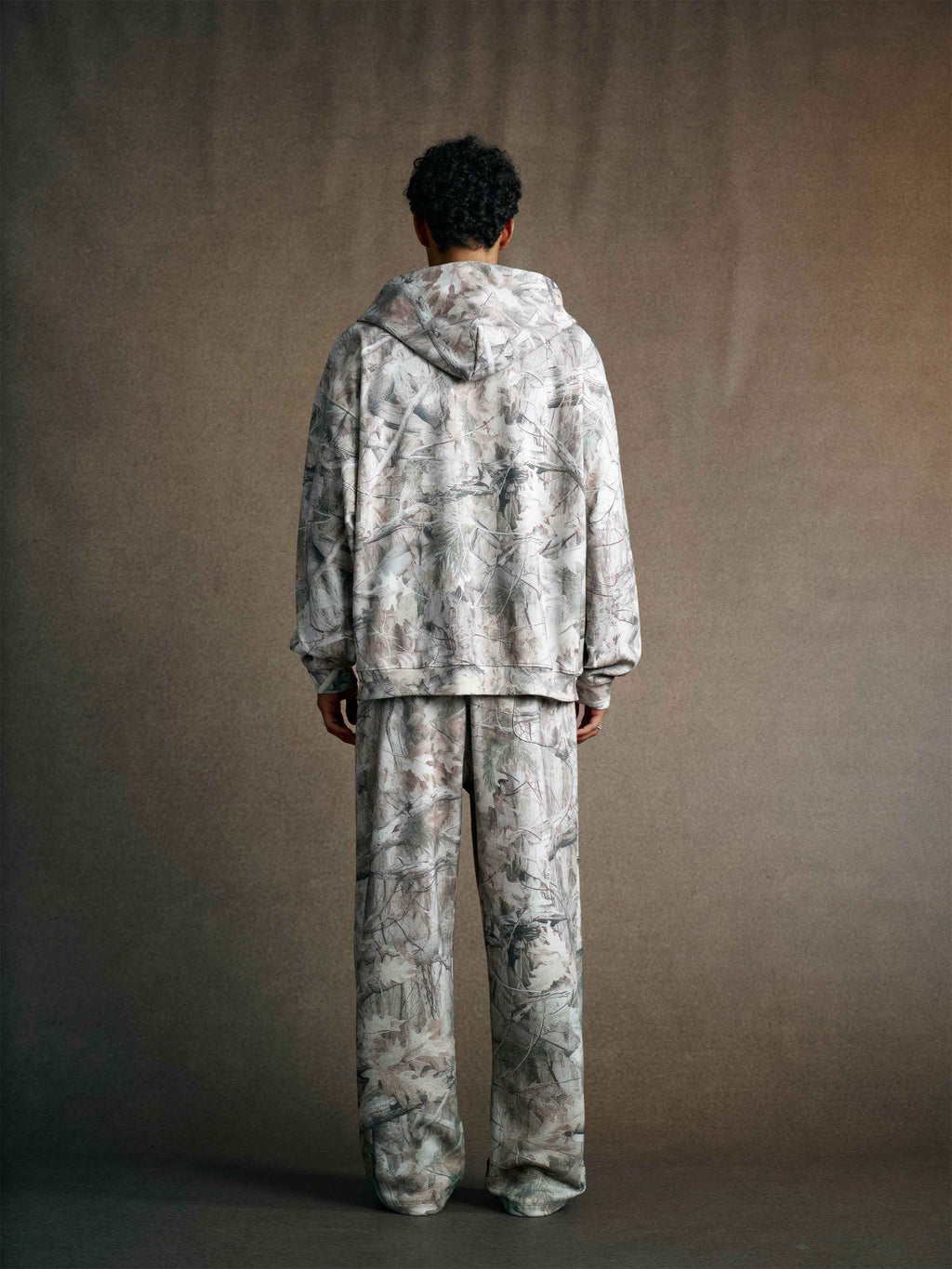 340GSM Unisex Desert Camouflage Zip-Up Hoodie | MUNSIEUR