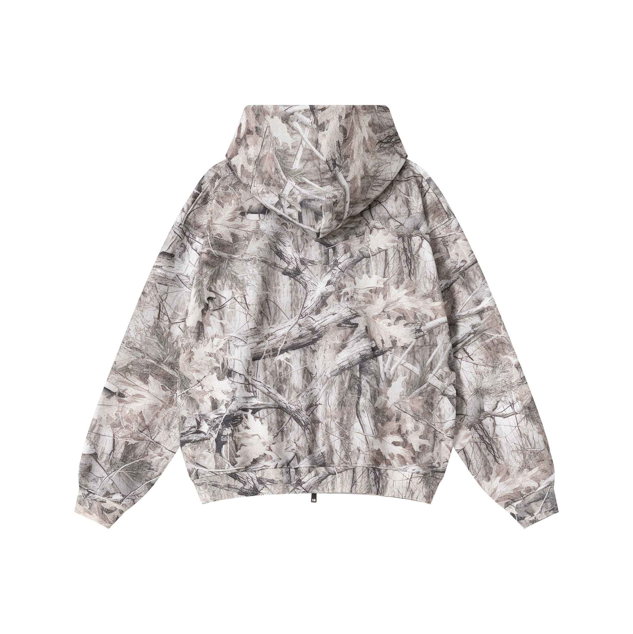 340GSM Unisex Desert Camouflage Zip-Up Hoodie | MUNSIEUR