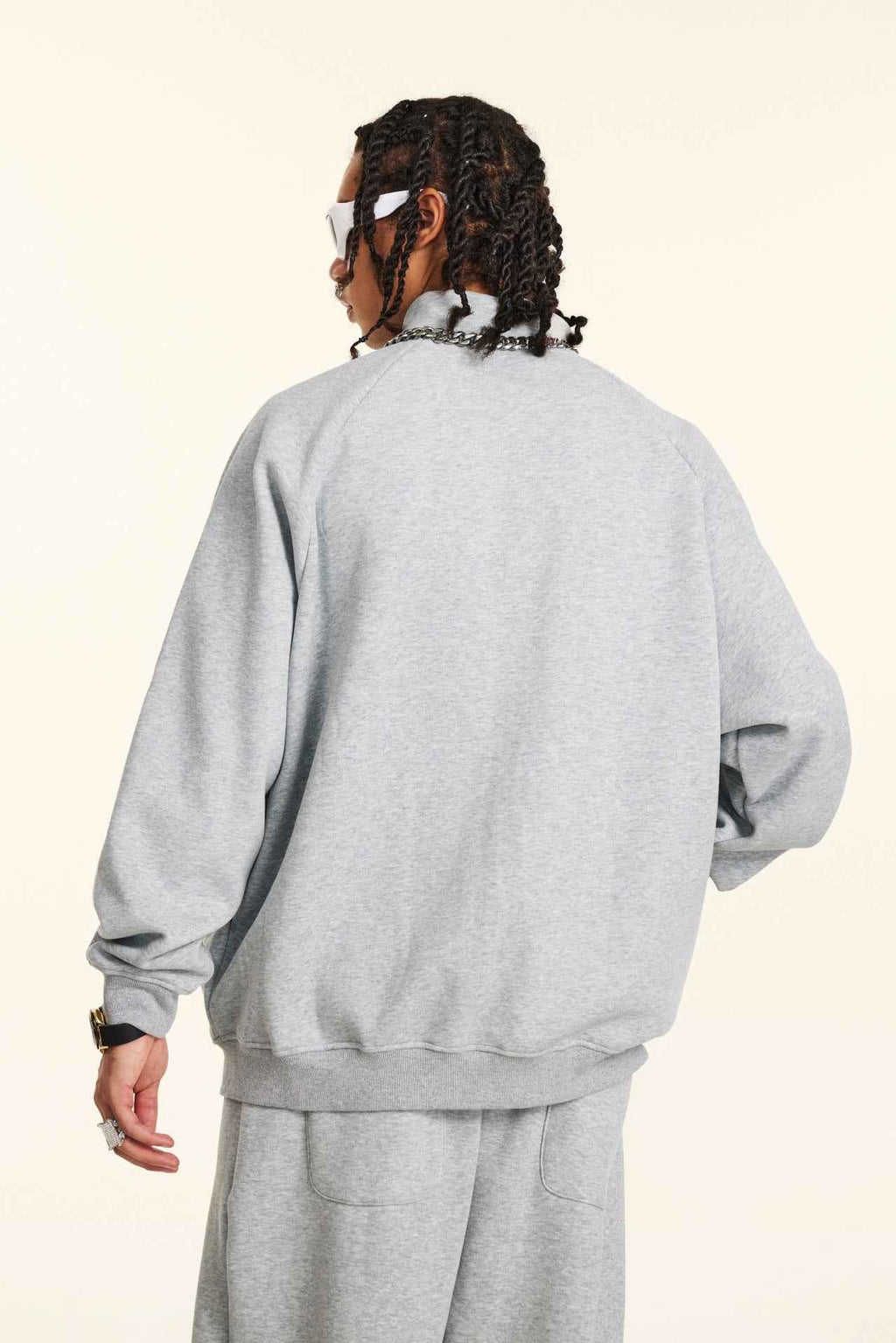 Minimalist Drop-Shoulder Zip Coat
