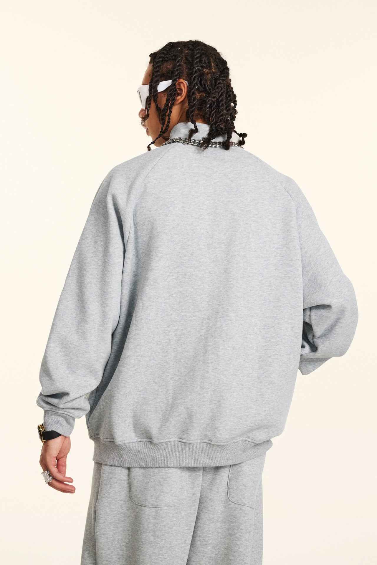 Minimalist Drop-Shoulder Zip Coat