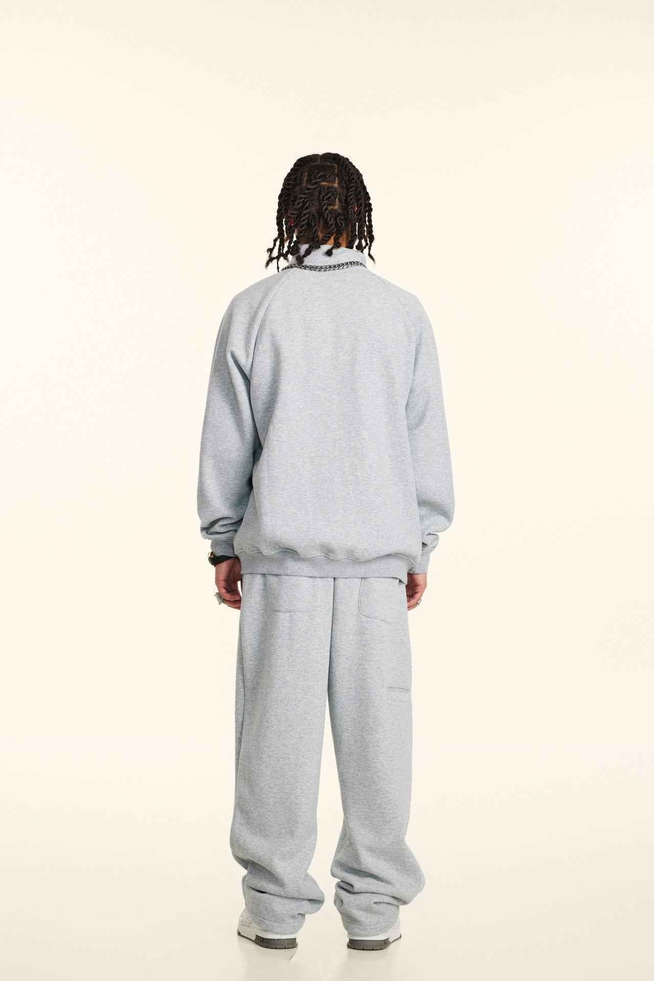 Minimalist Drop-Shoulder Zip Coat