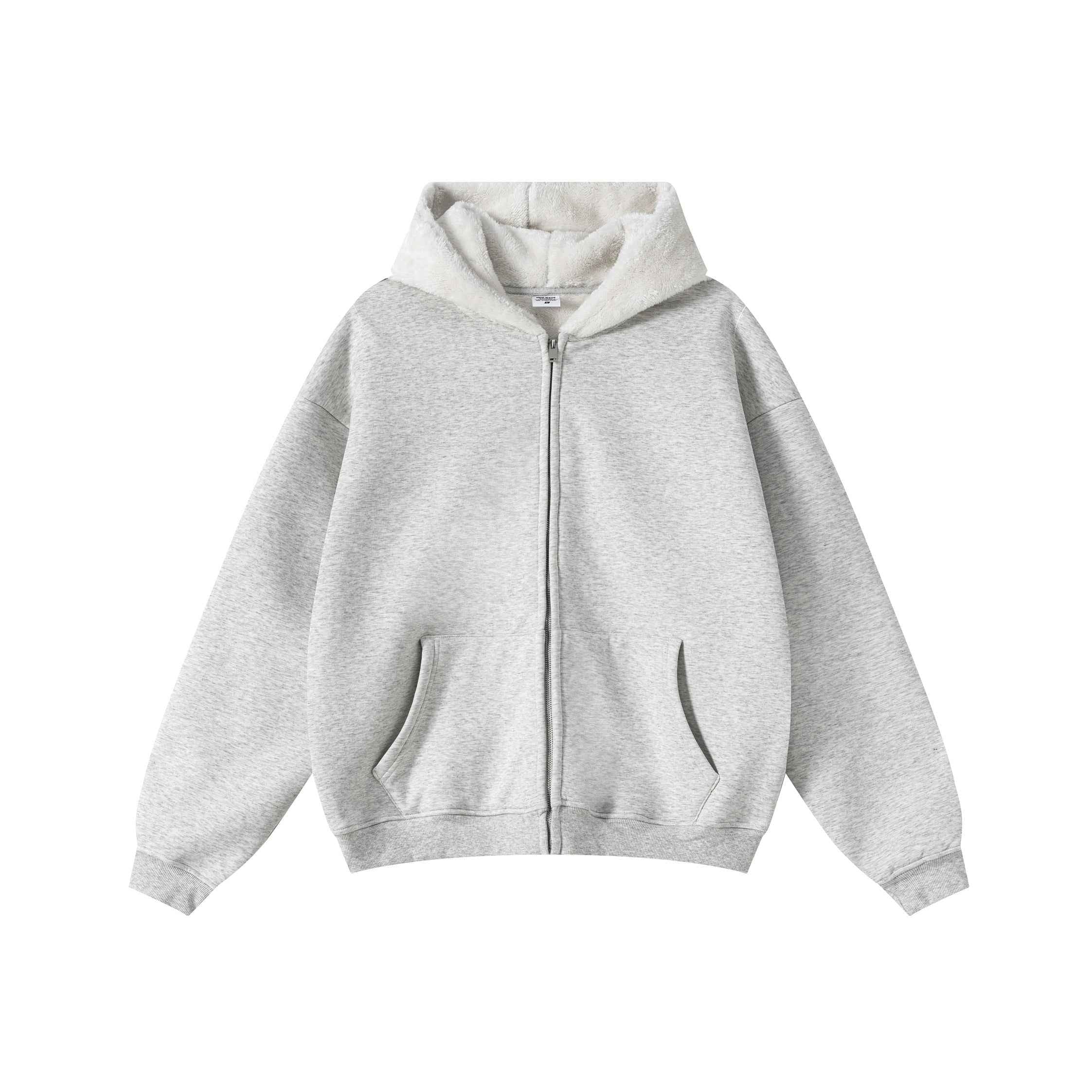 560GSM Unisex Composite Fleece Zip-Up Hoodie | MUNSIEUR