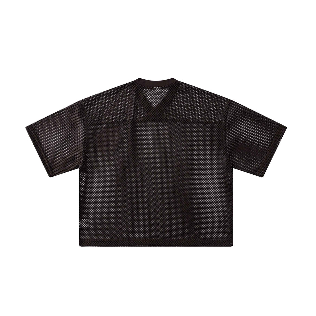 240GSM Men’s Boxy-Fit Mesh Layering V-Neck Tee