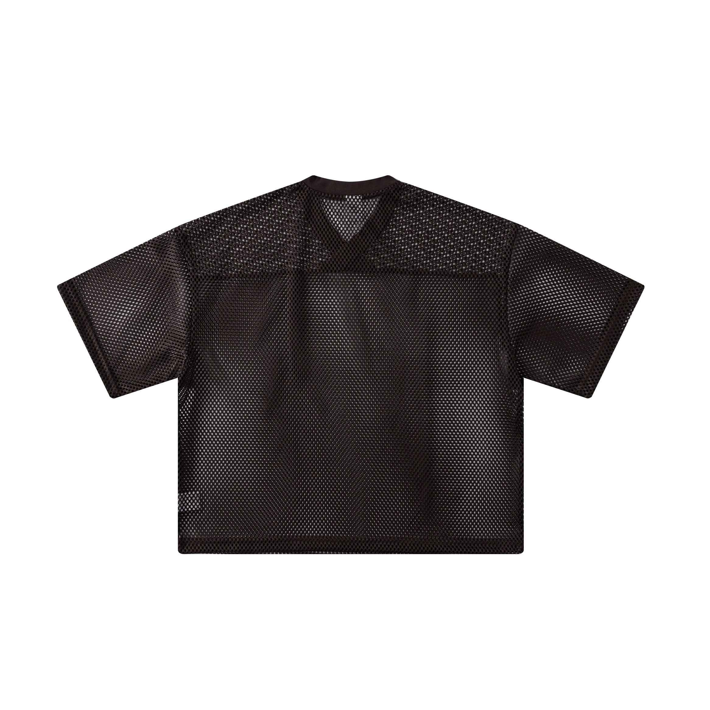 240GSM Men’s Boxy-Fit Mesh Layering V-Neck Tee