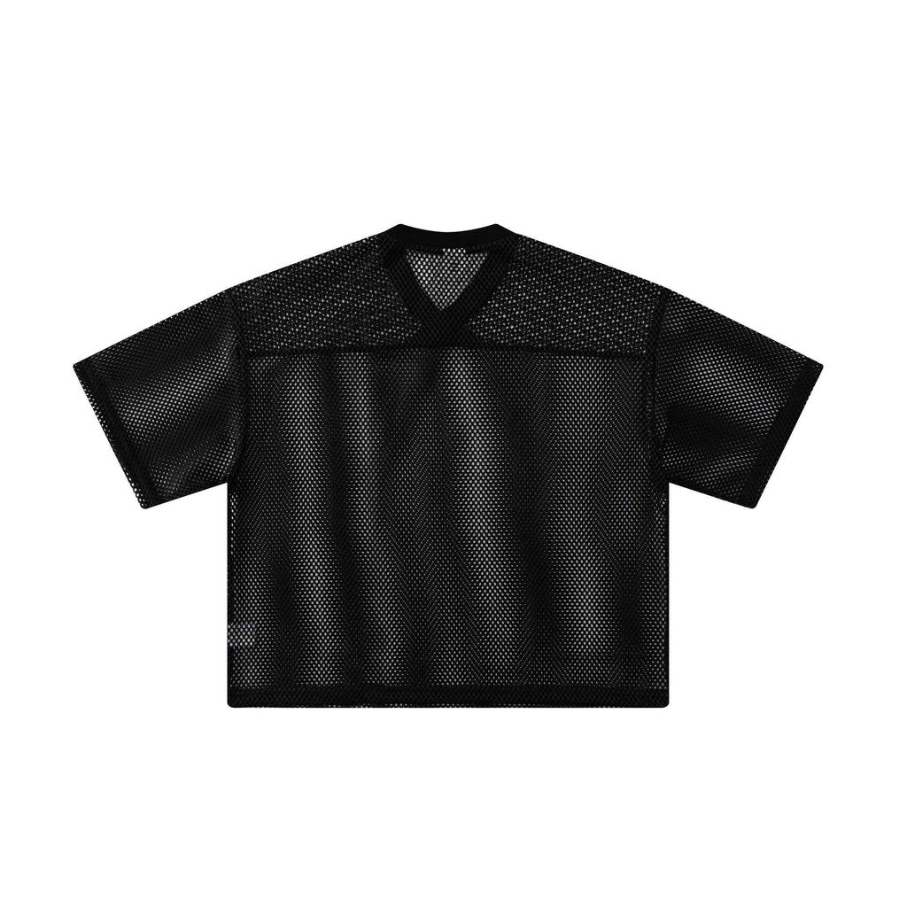 240GSM Men’s Boxy-Fit Mesh Layering V-Neck Tee