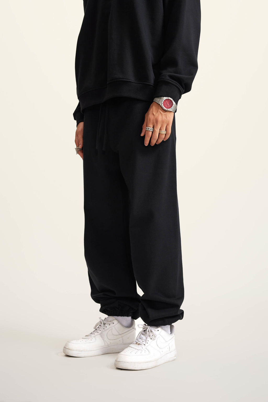 440GSM Men's Relaxed Fit Terry Jogger Pants