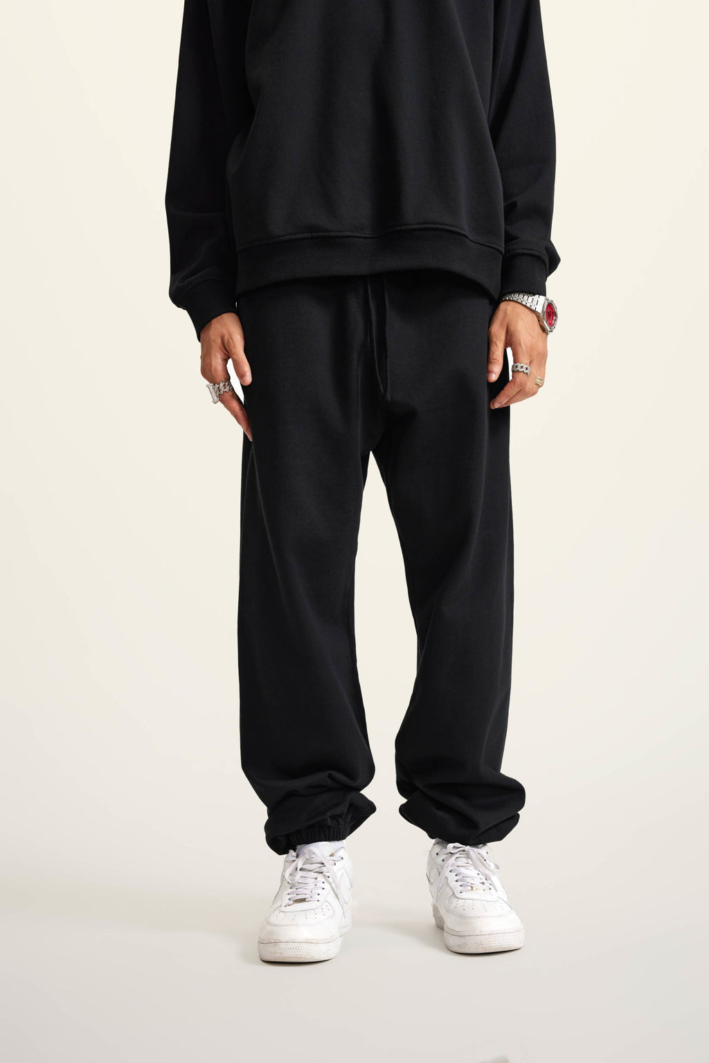 440GSM Men's Relaxed Fit Terry Jogger Pants