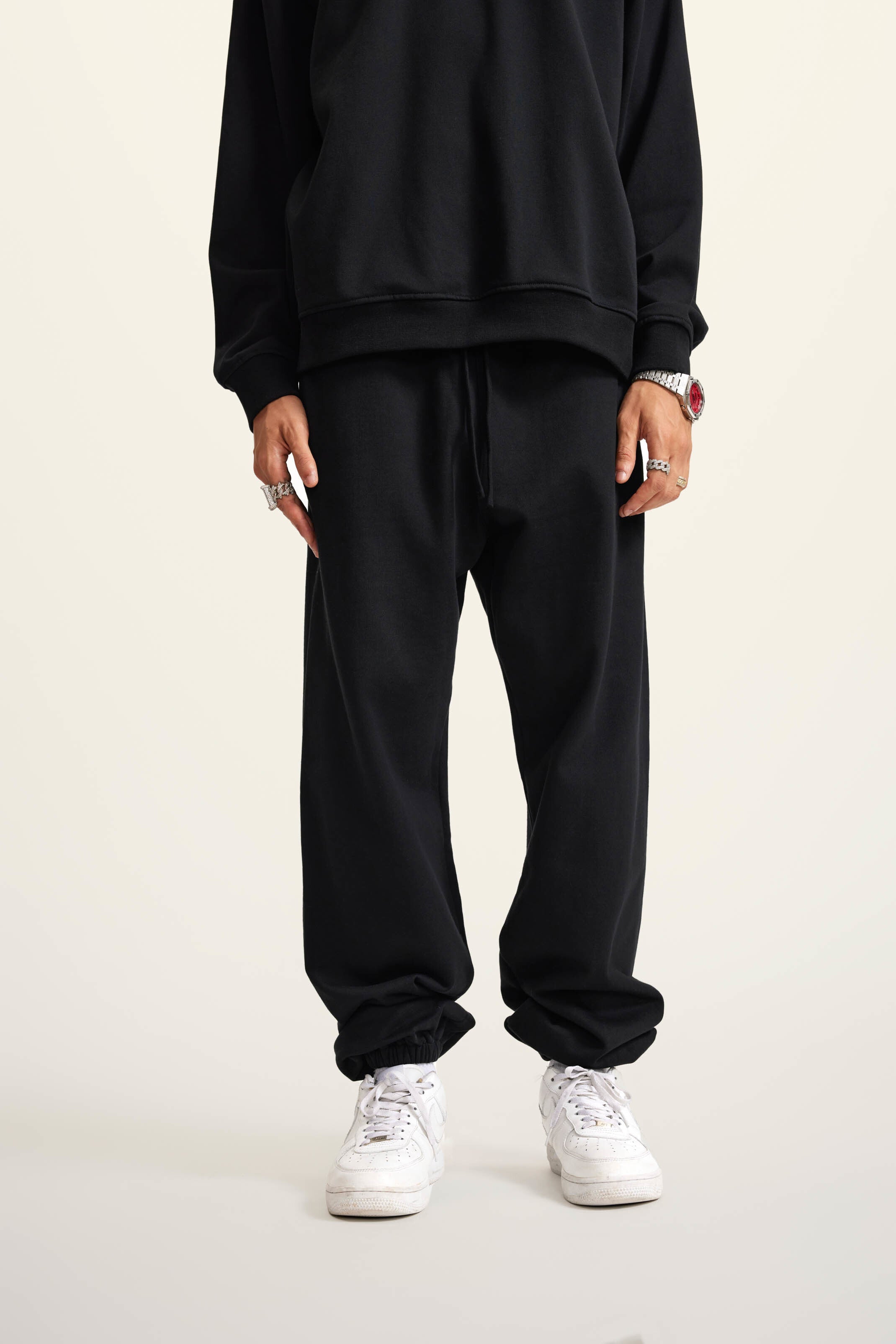 440GSM Men's Relaxed Fit Terry Jogger Pants
