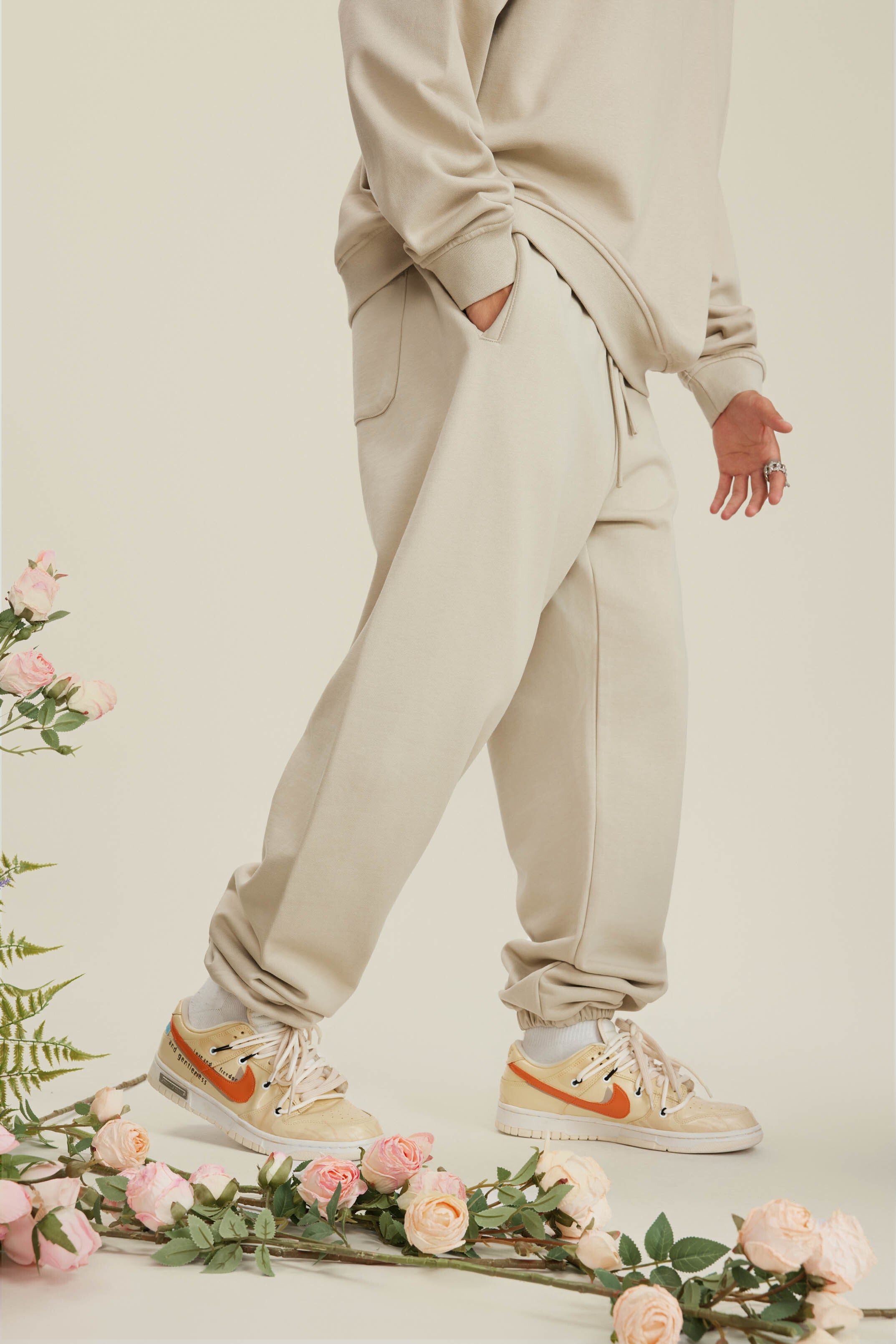 440GSM Men's Relaxed Fit Terry Jogger Pants