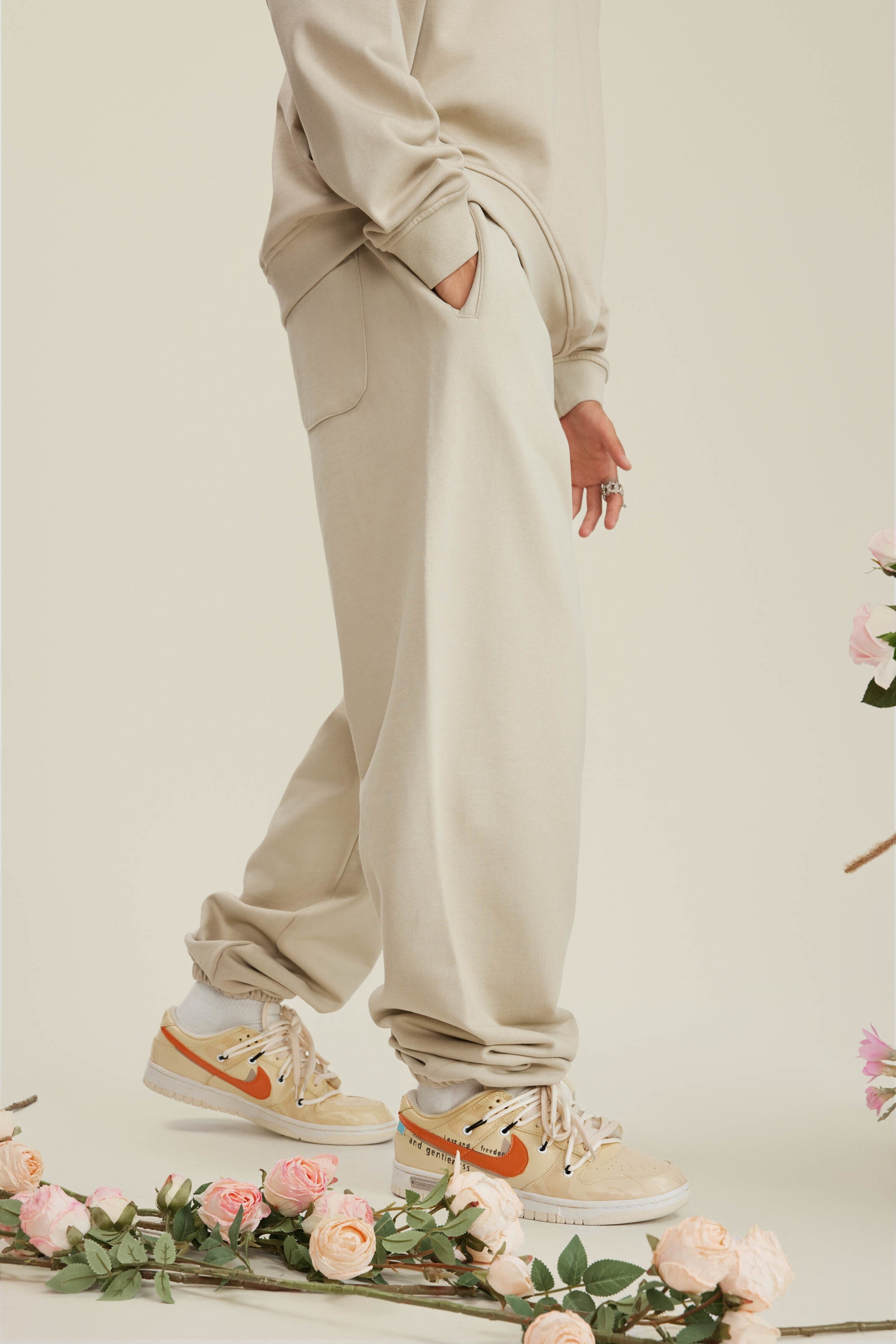 440GSM Men's Relaxed Fit Terry Jogger Pants