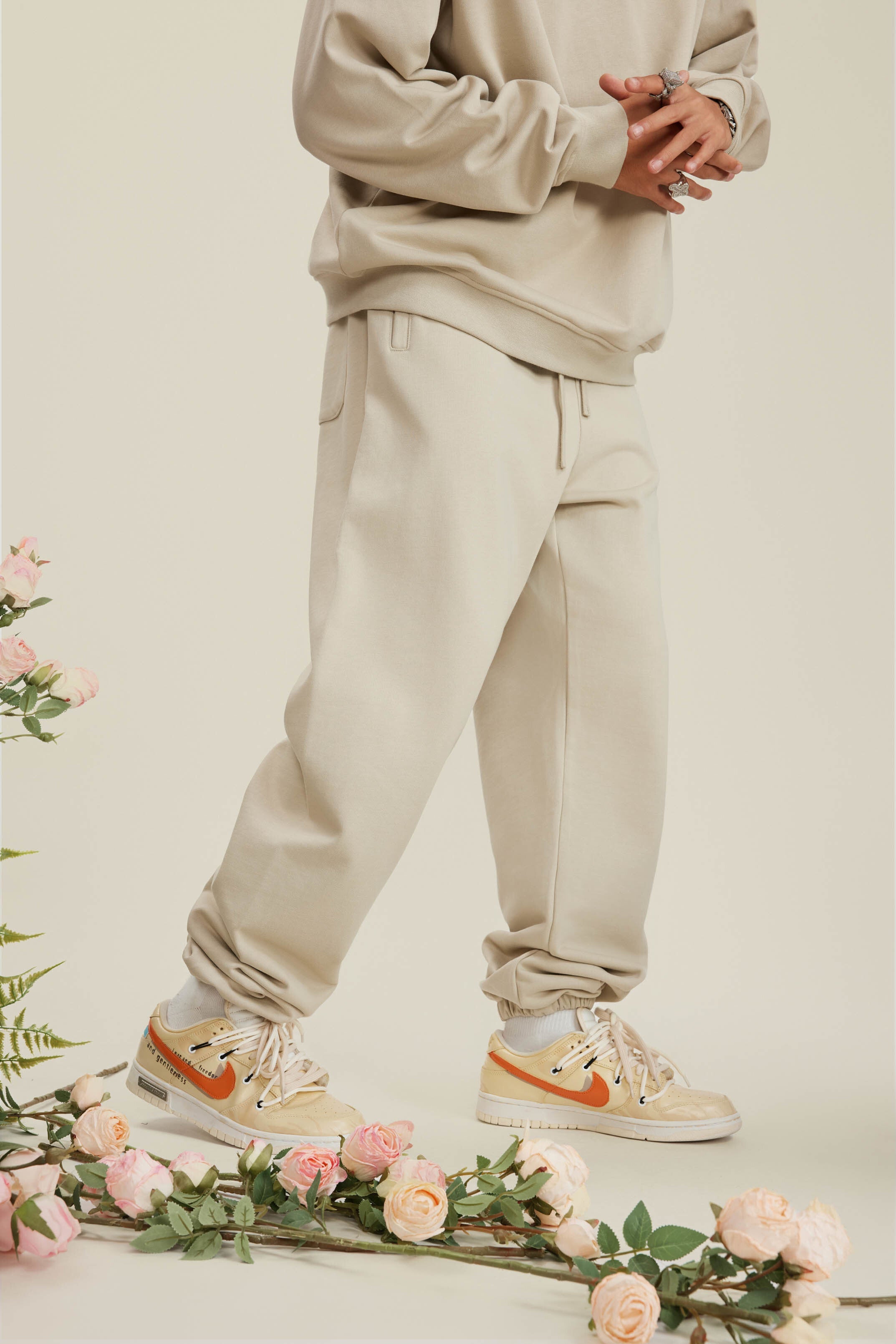 440GSM Men's Relaxed Fit Terry Jogger Pants