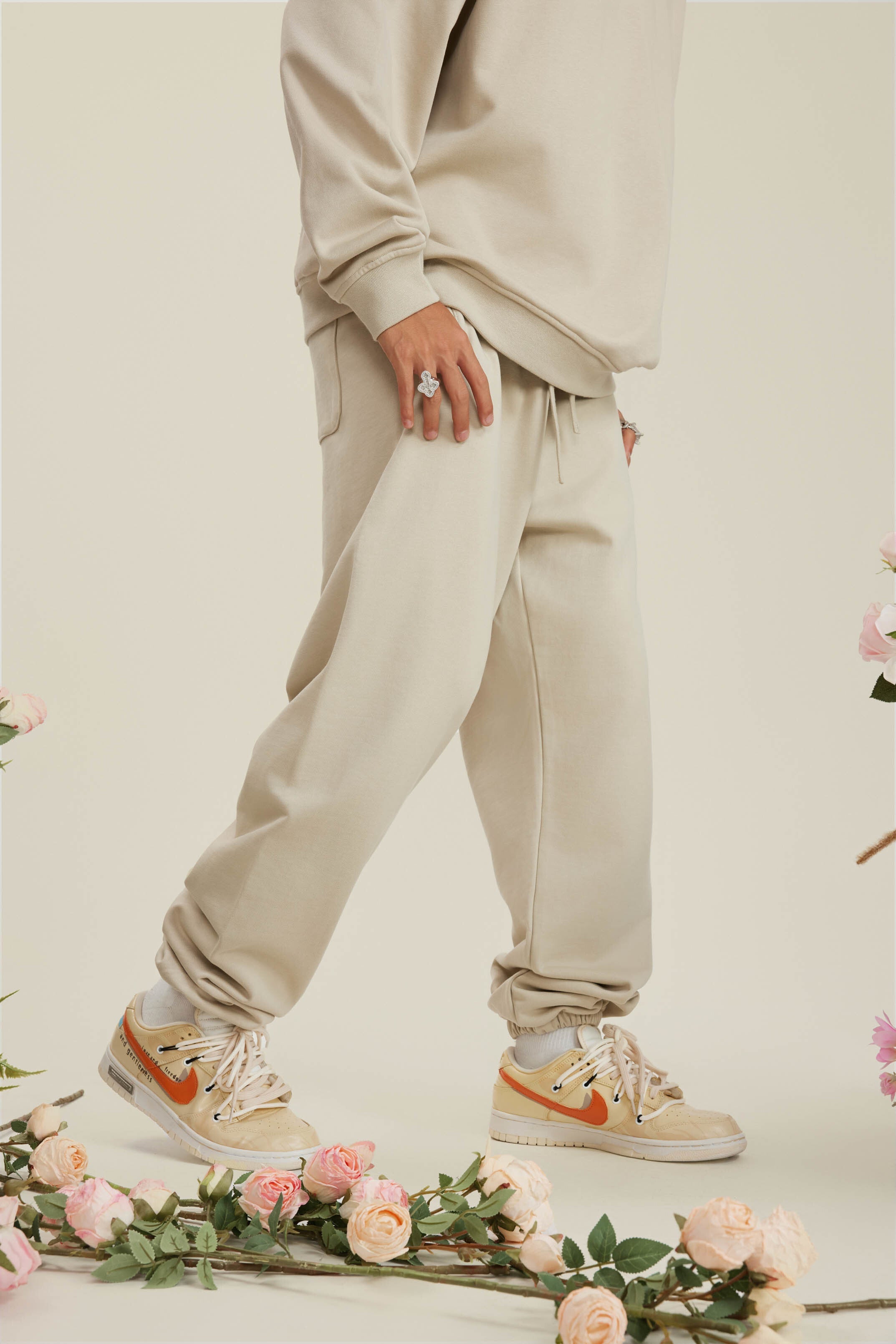 440GSM Men's Relaxed Fit Terry Jogger Pants