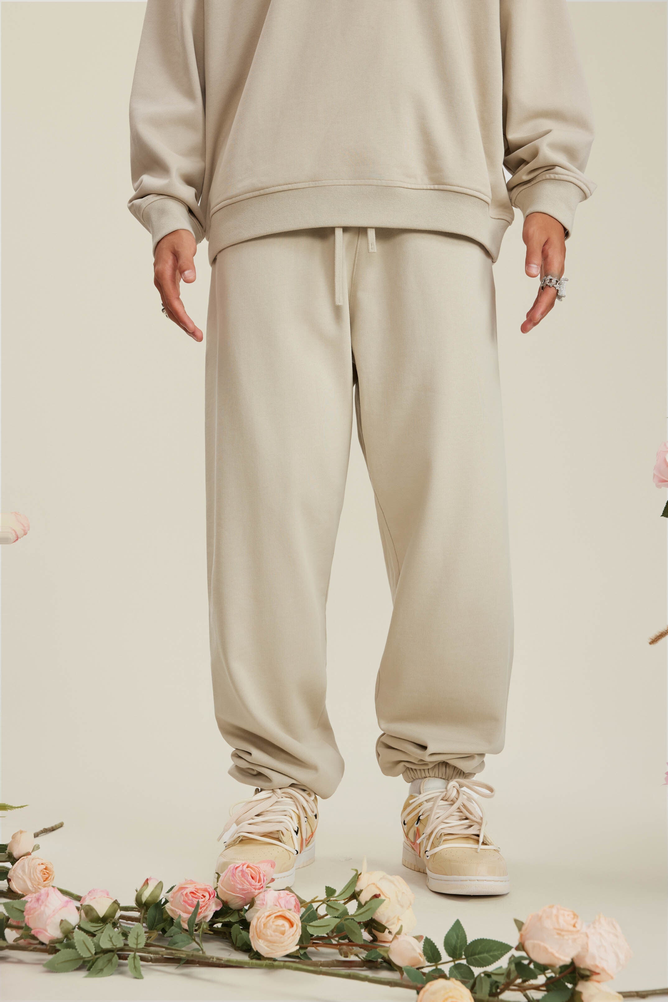 440GSM Men's Relaxed Fit Terry Jogger Pants