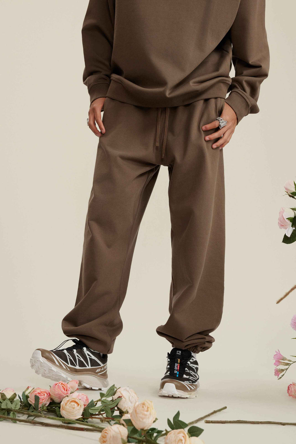 440GSM Men's Relaxed Fit Terry Jogger Pants