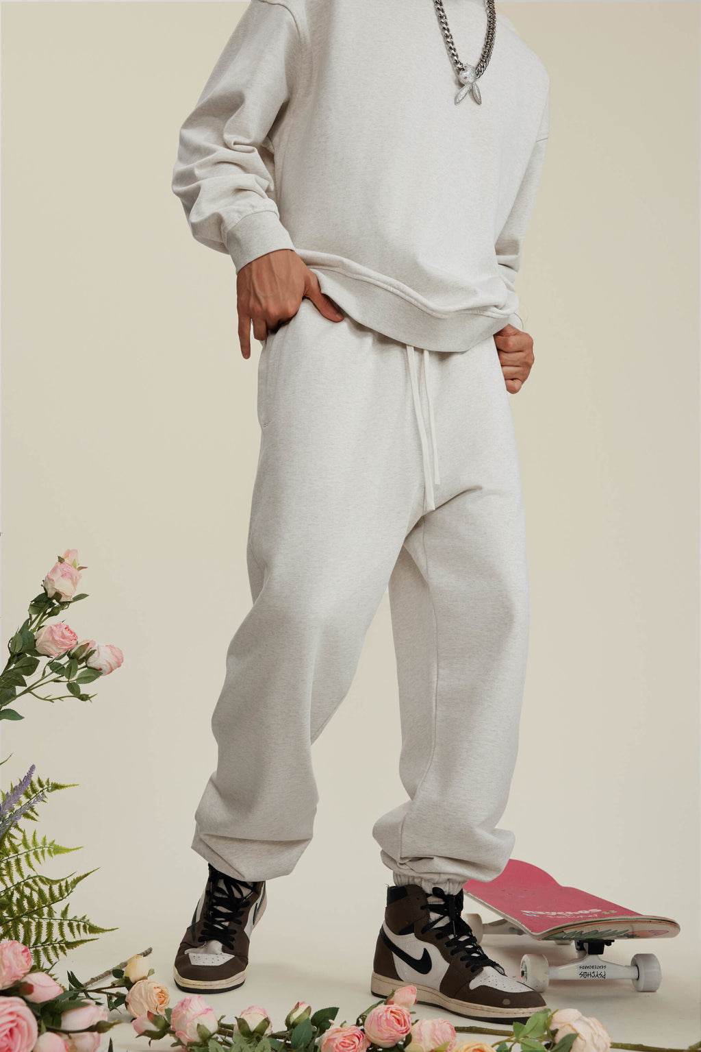 440GSM Men's Relaxed Fit Terry Jogger Pants