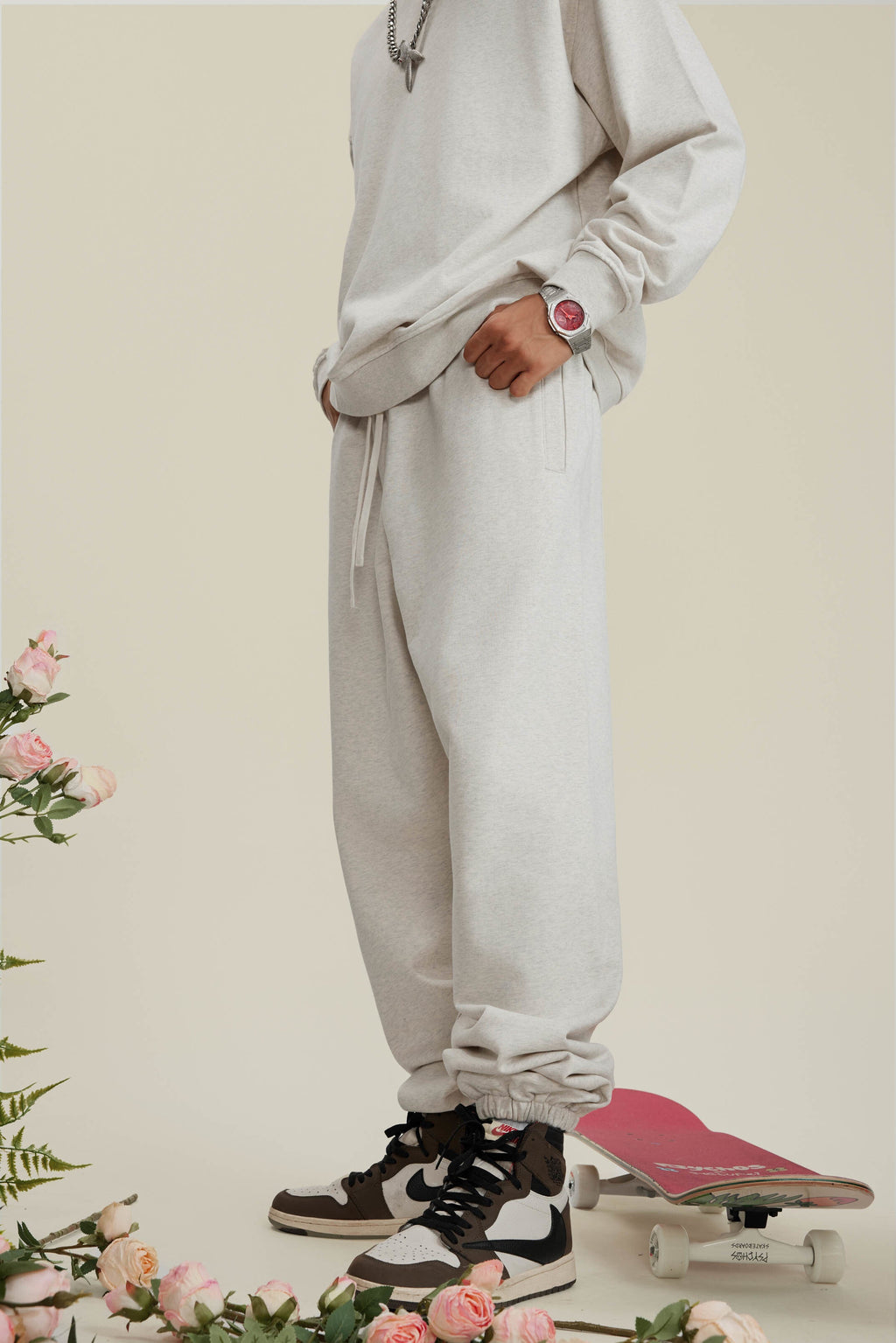 440GSM Men's Relaxed Fit Terry Jogger Pants