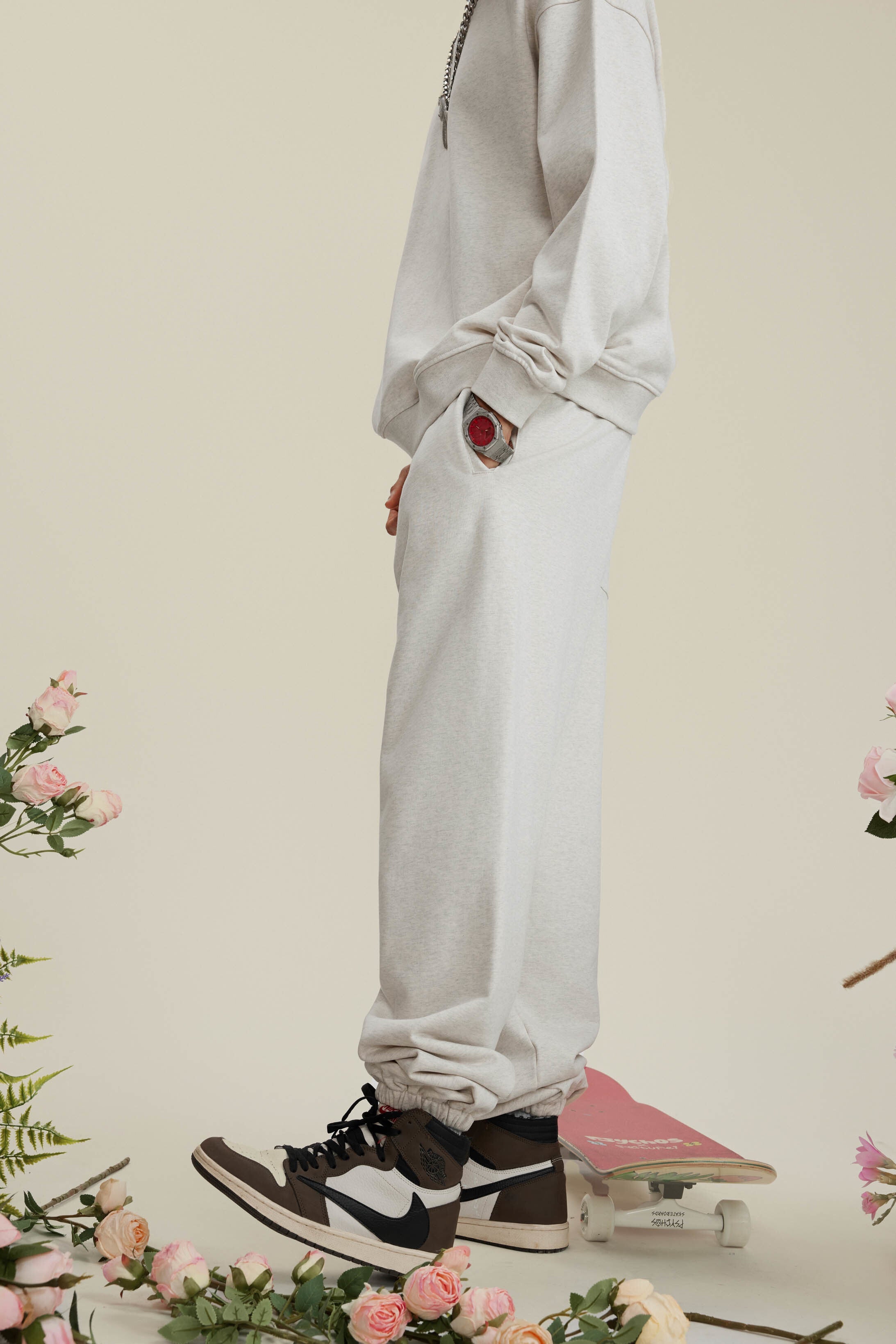 440GSM Men's Relaxed Fit Terry Jogger Pants