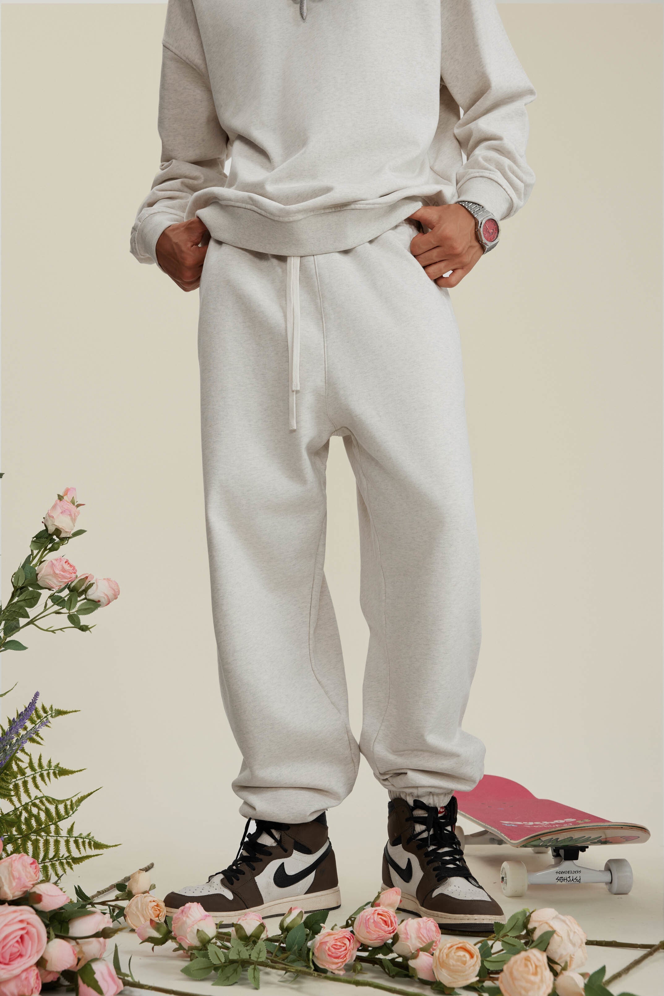 440GSM Men's Relaxed Fit Terry Jogger Pants