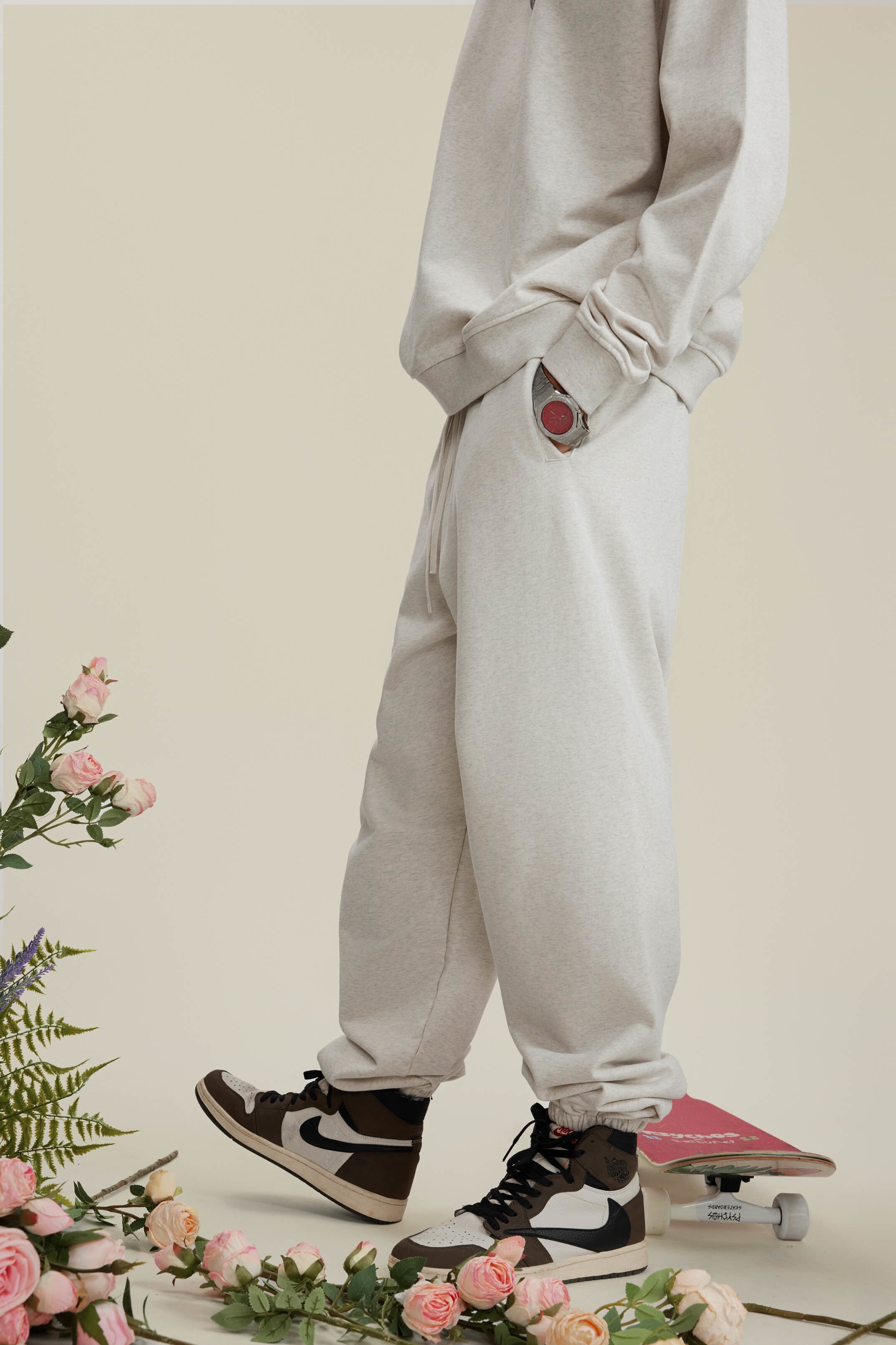 440GSM Men's Relaxed Fit Terry Jogger Pants