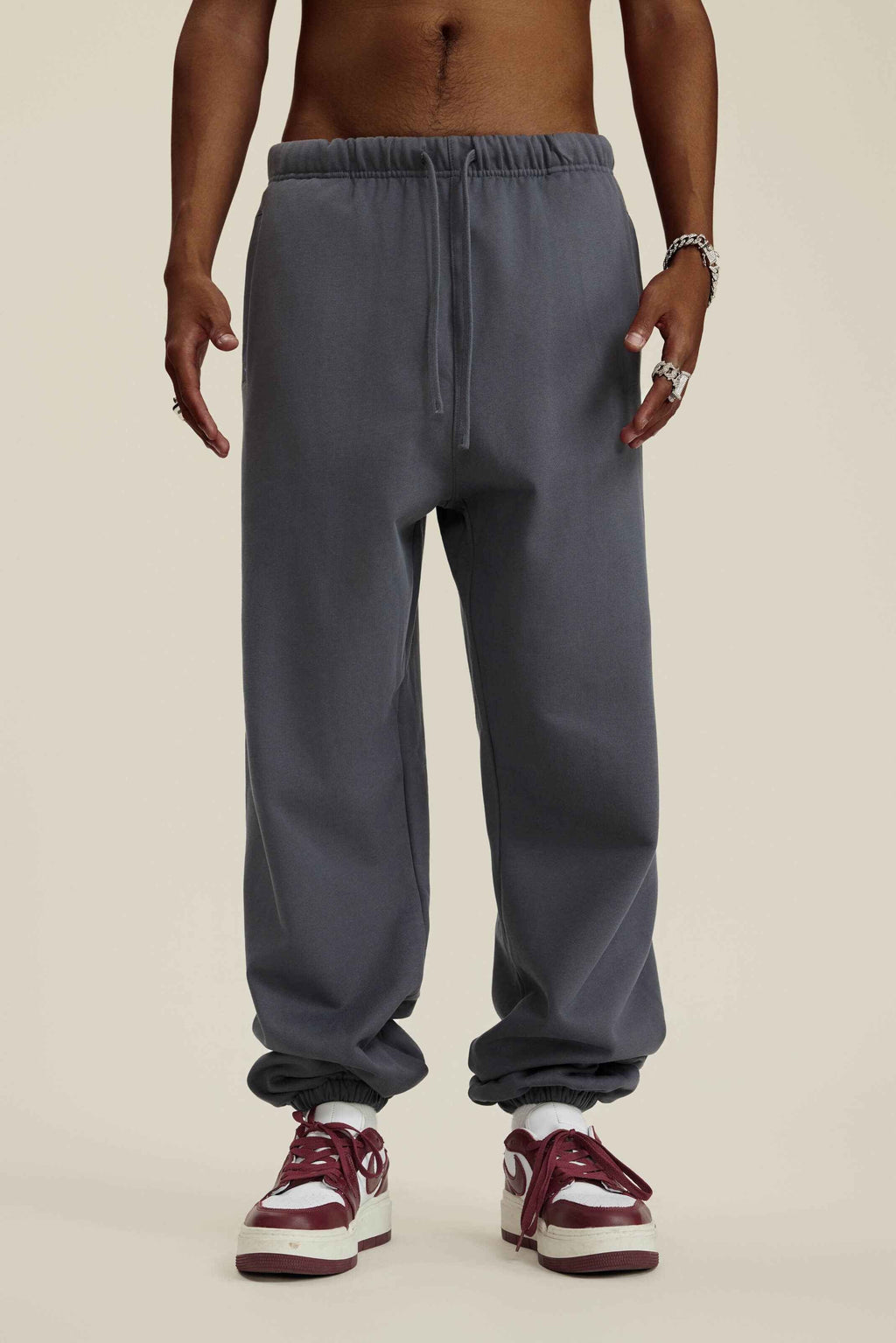 440GSM Men's Relaxed Fit Terry Jogger Pants