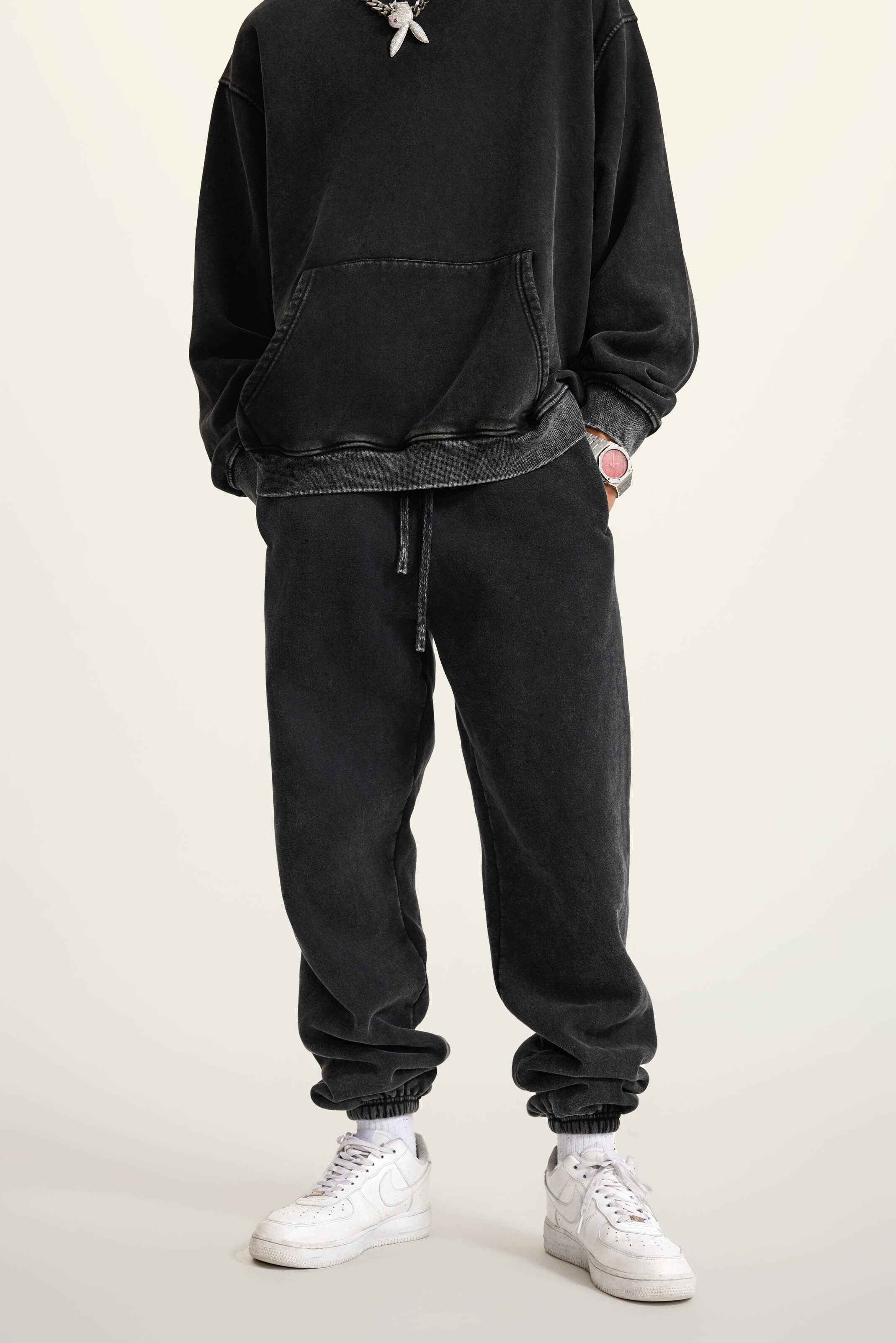 440GSM Unisex Relaxed Fit Loopback Terry Jogger Pants