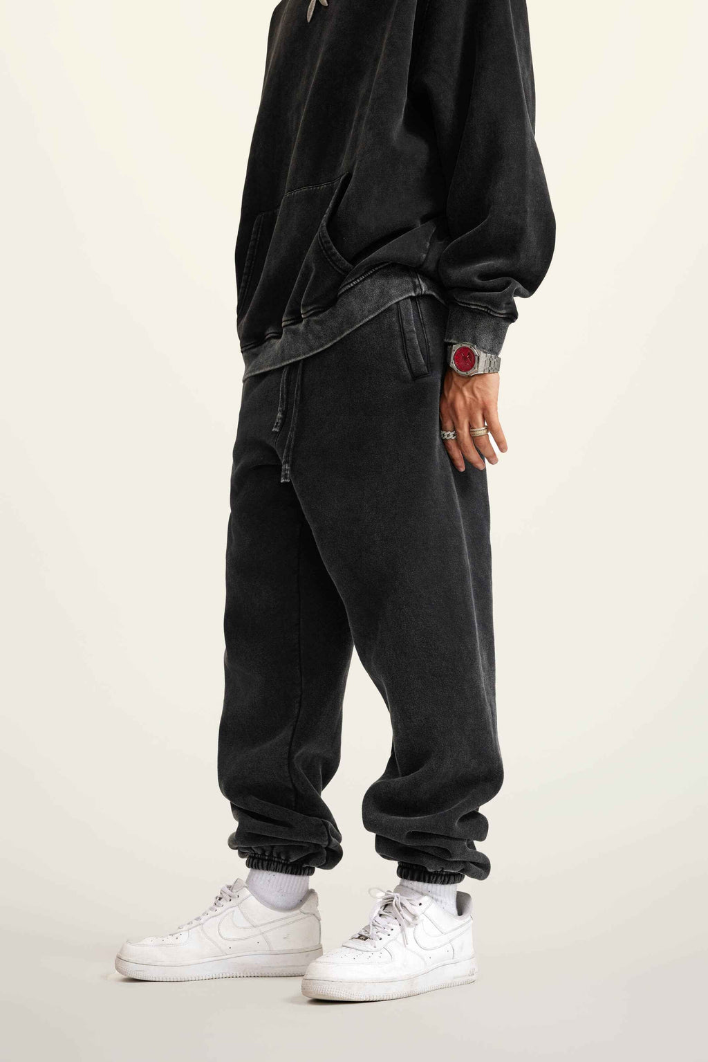 440GSM Unisex Relaxed Fit Loopback Terry Jogger Pants