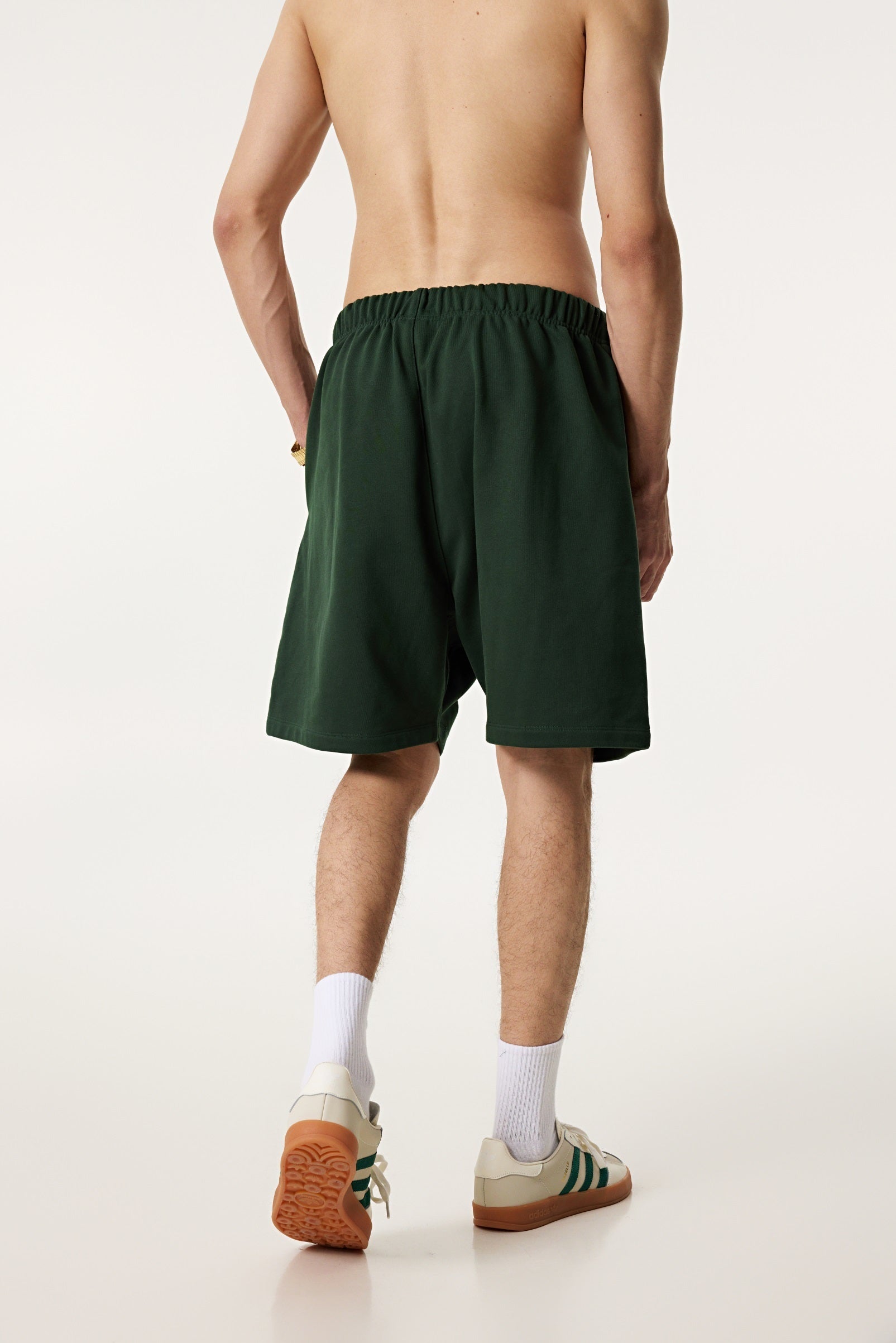 440GSM Men's Heavyweight Invisible-Zipper Shorts
