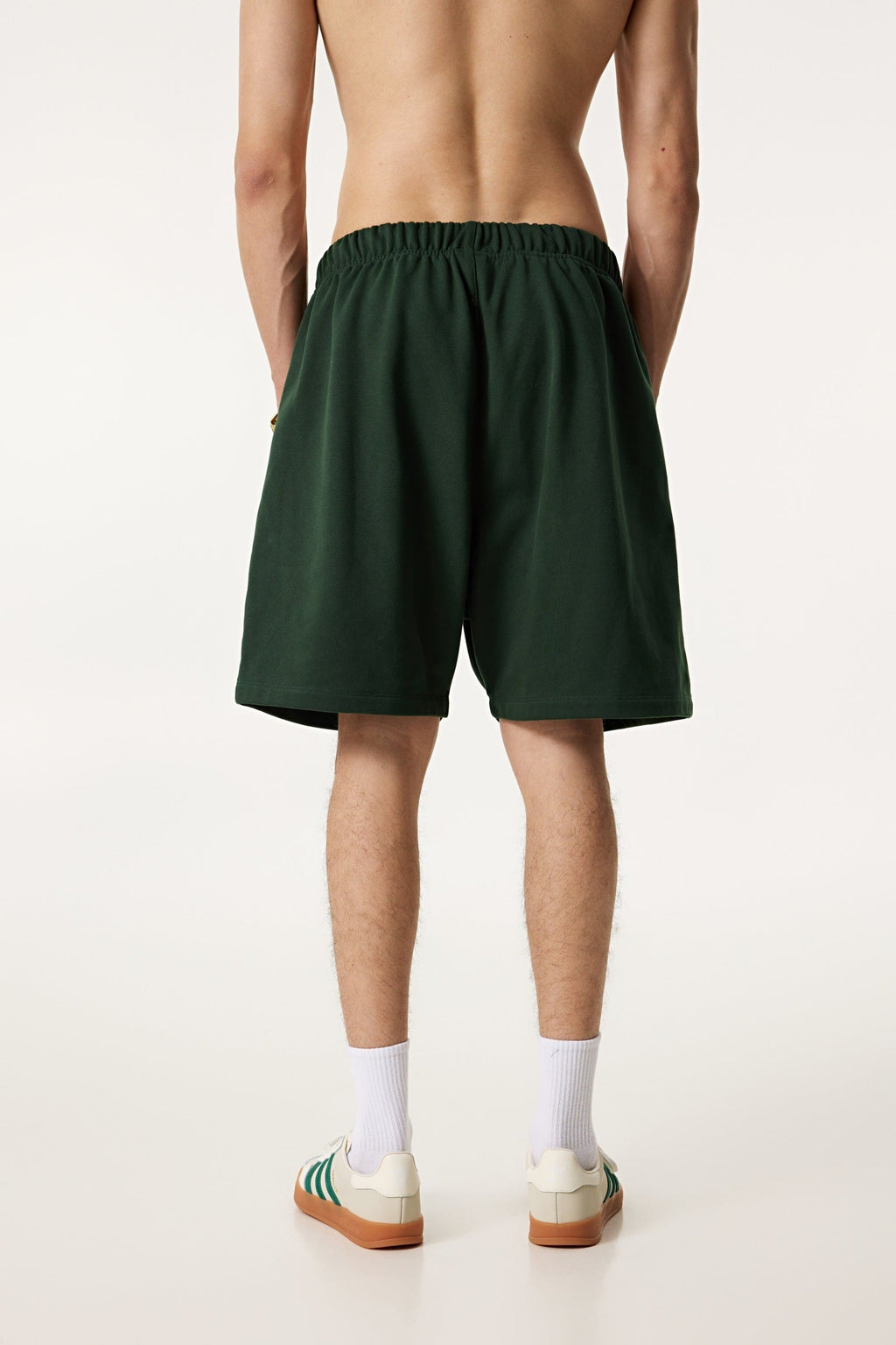 440GSM Men's Heavyweight Invisible-Zipper Shorts