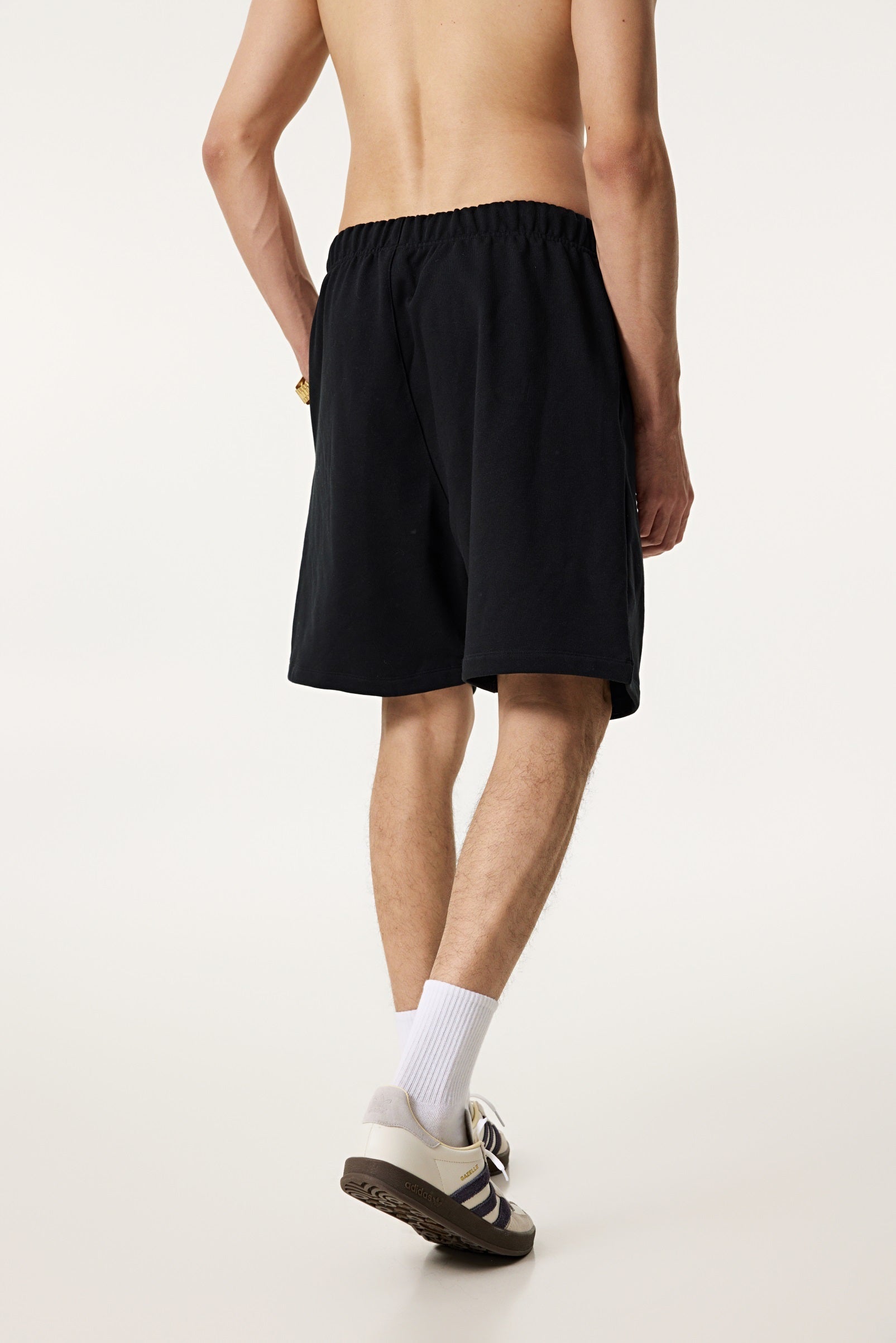 440GSM Men's Heavyweight Invisible-Zipper Shorts