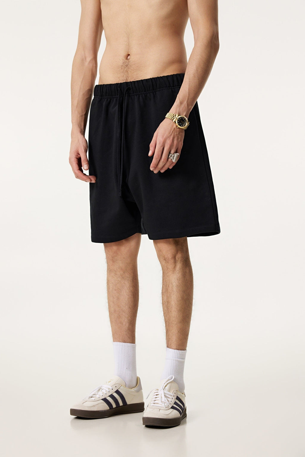 440GSM Men's Heavyweight Invisible-Zipper Shorts