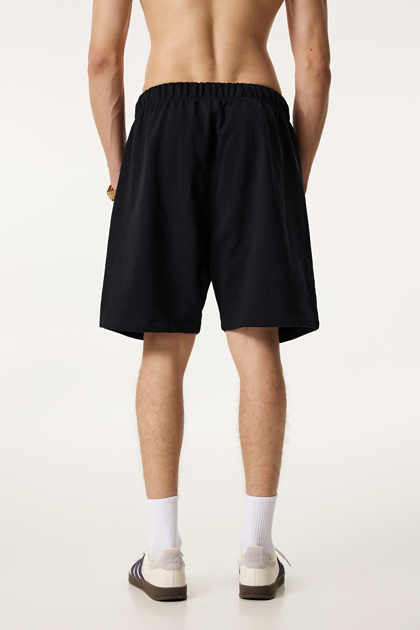 440GSM Men's Heavyweight Invisible-Zipper Shorts
