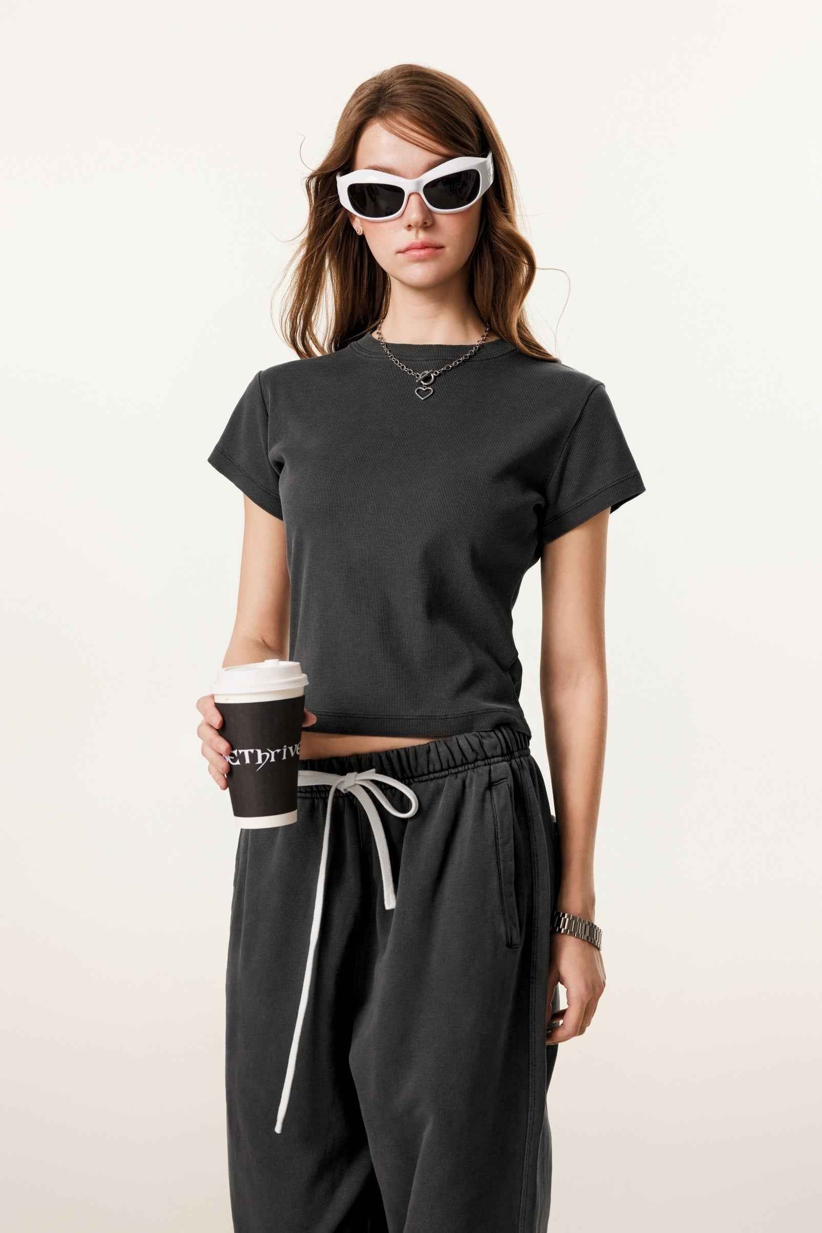 Women’s Figure-Flattering Straight Shoulder T-shirt