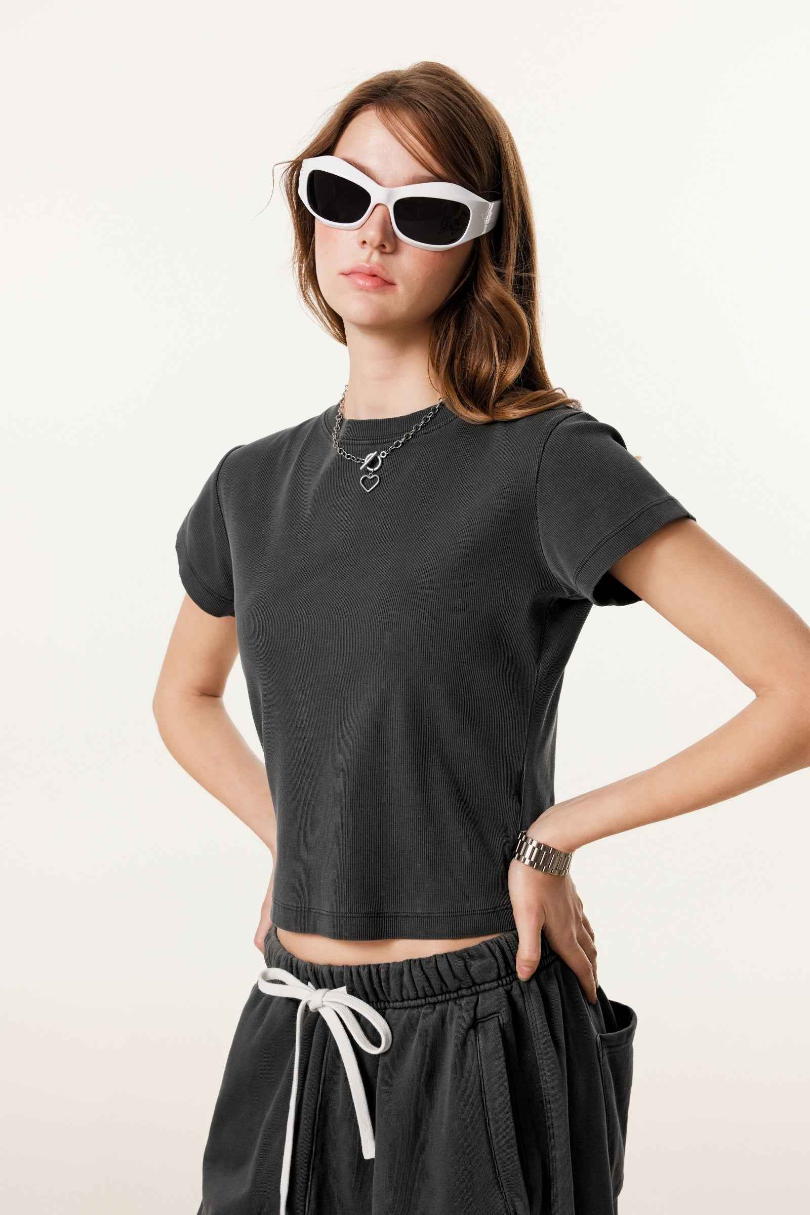 Women’s Figure-Flattering Straight Shoulder T-shirt