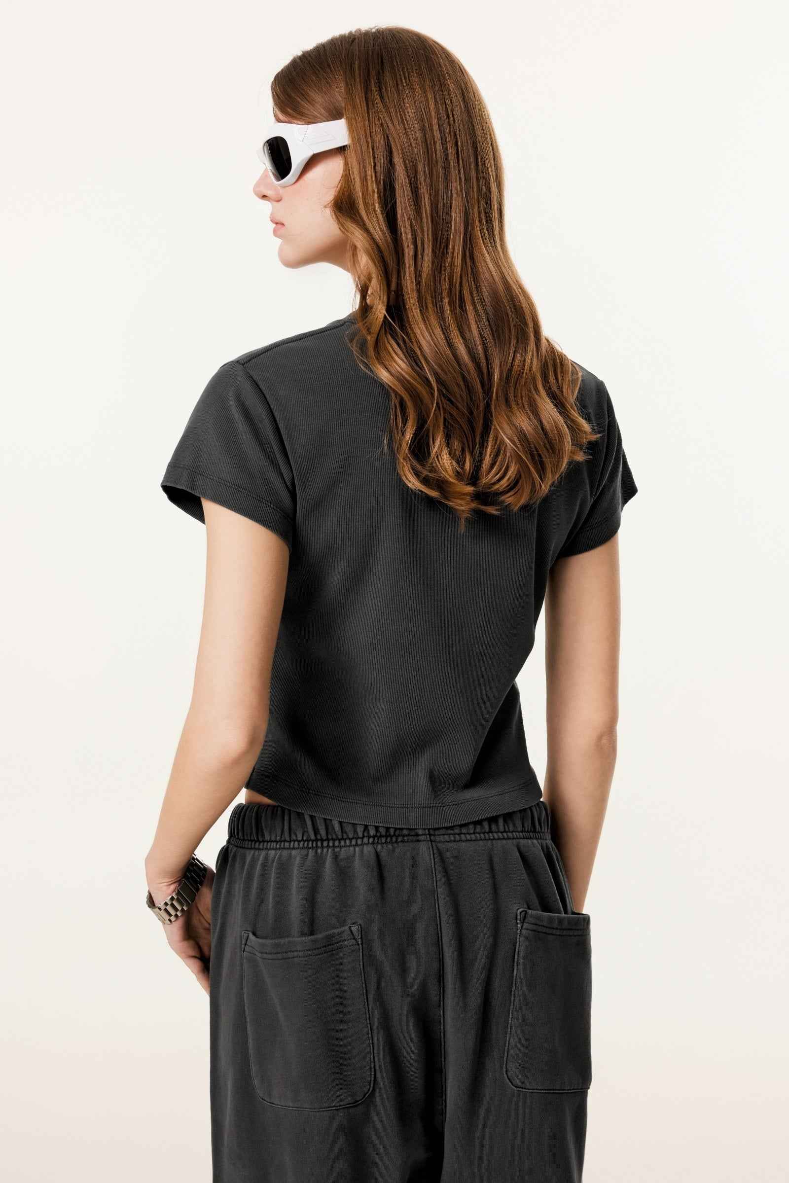 Women’s Figure-Flattering Straight Shoulder T-shirt