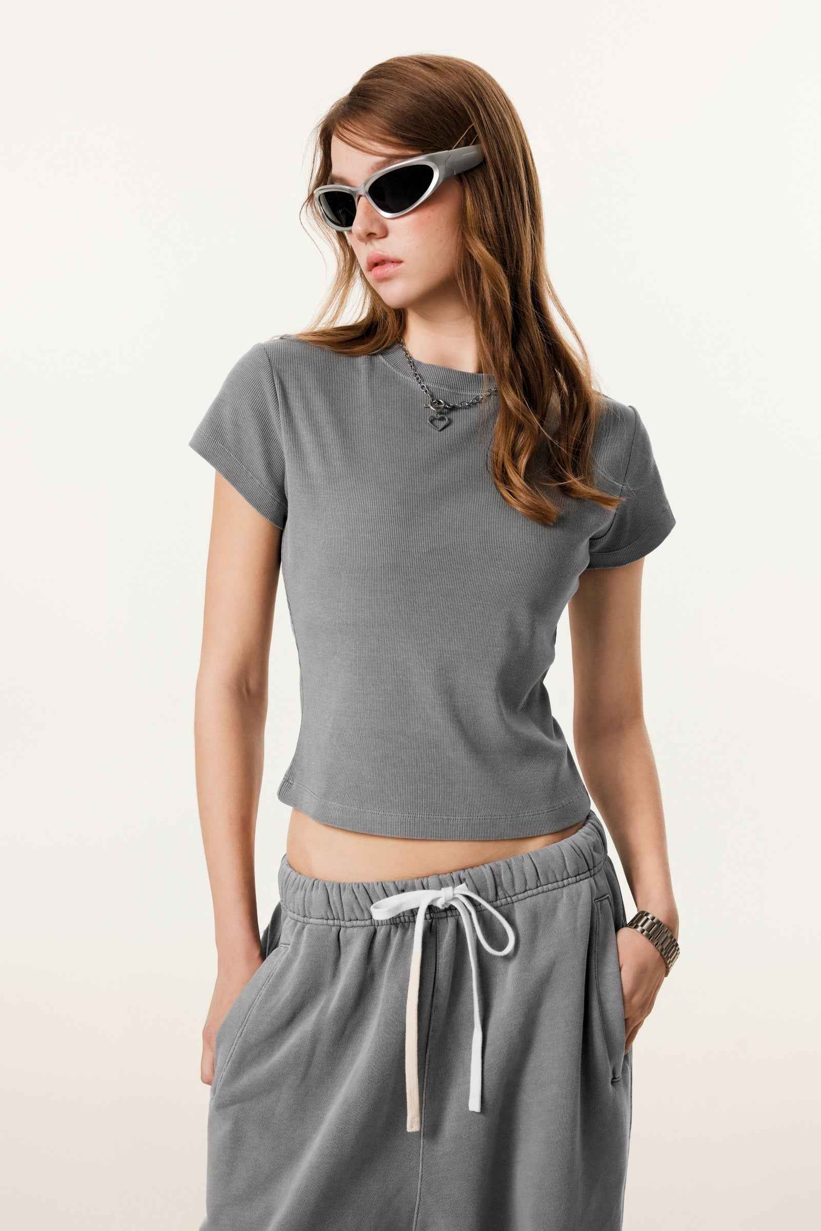 Women’s Figure-Flattering Straight Shoulder T-shirt