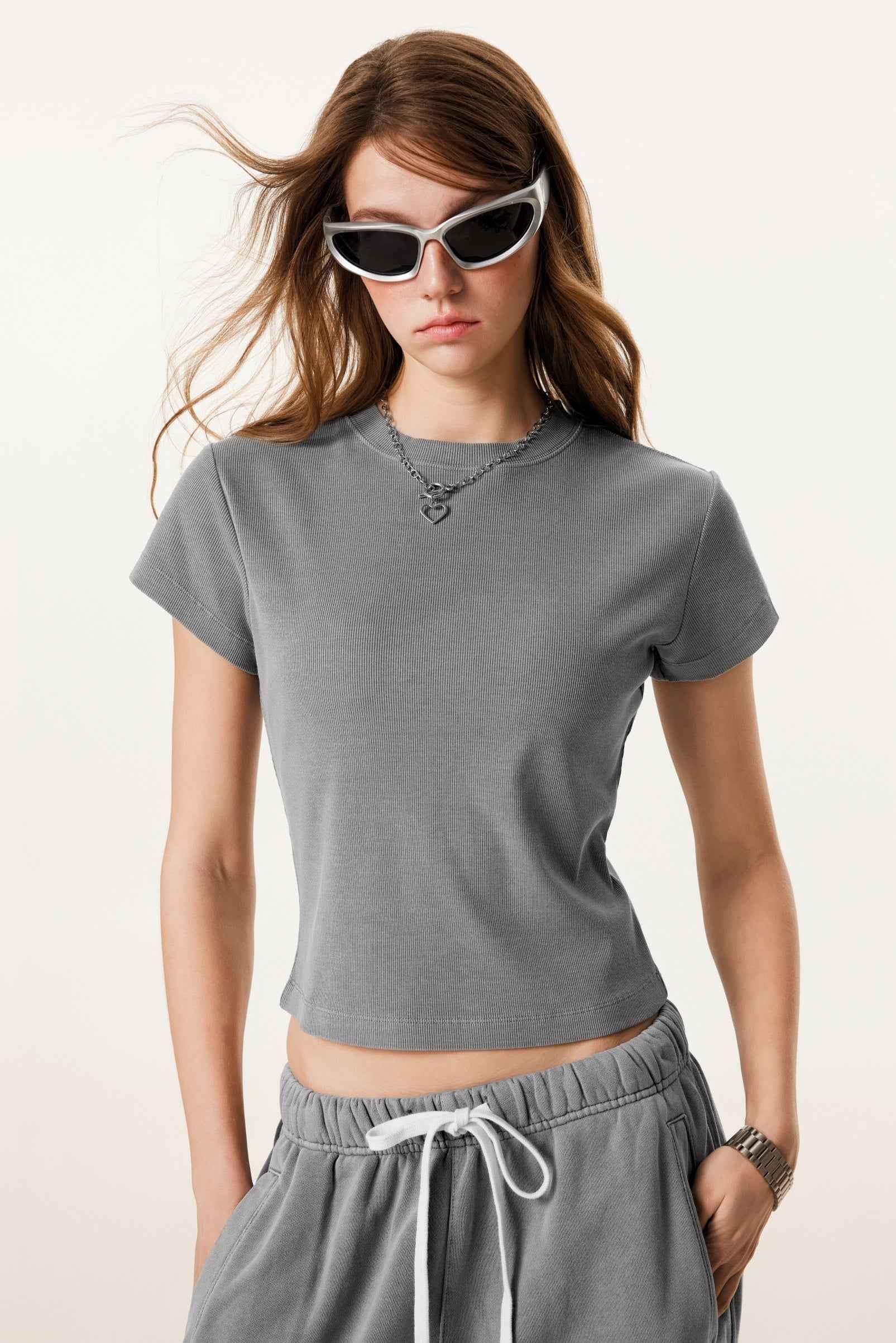 Women’s Figure-Flattering Straight Shoulder T-shirt