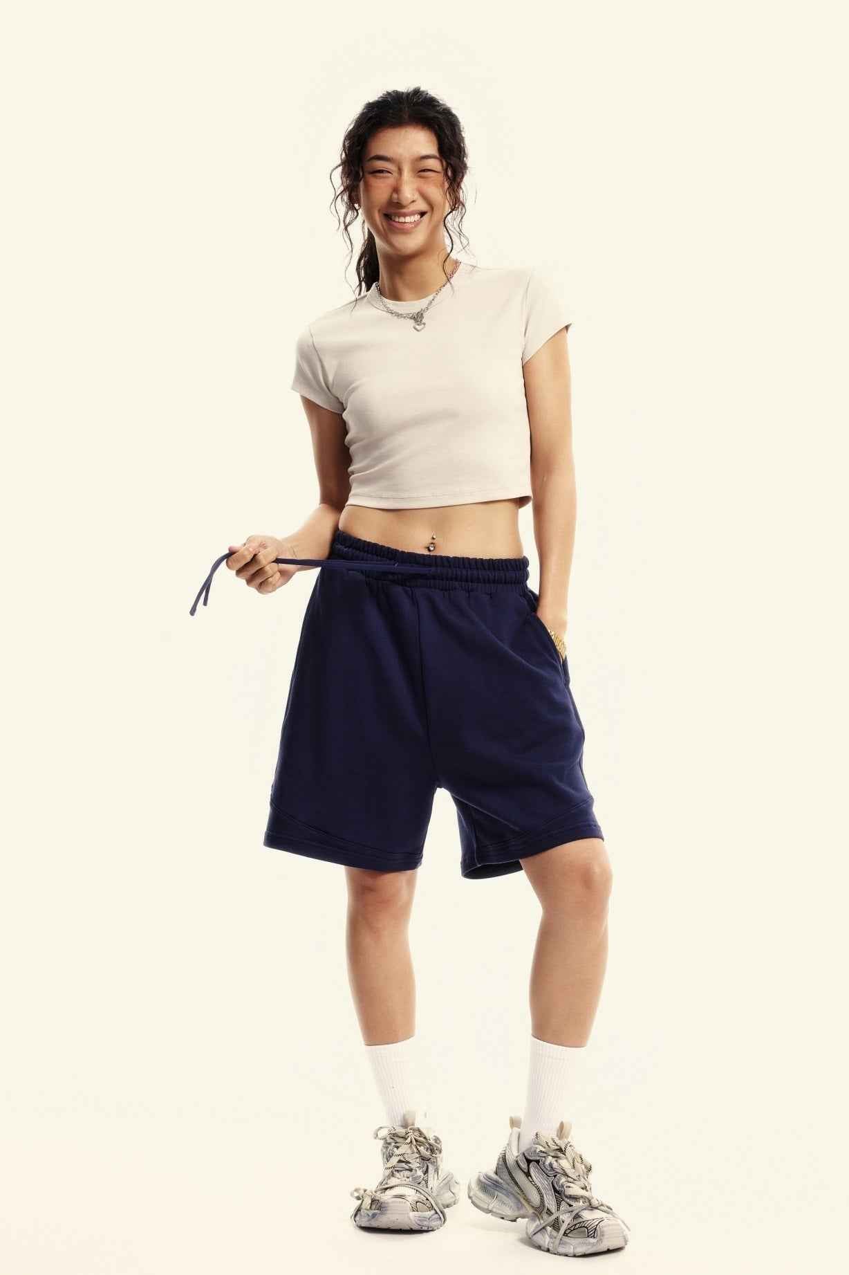 235GSM Women's Washed Stretch Cotton Slim T-shirt