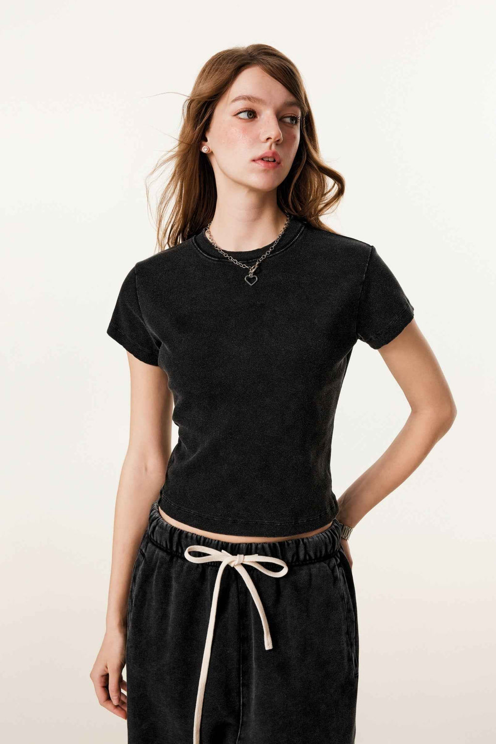 Women’s Figure-Flattering Straight Shoulder T-shirt