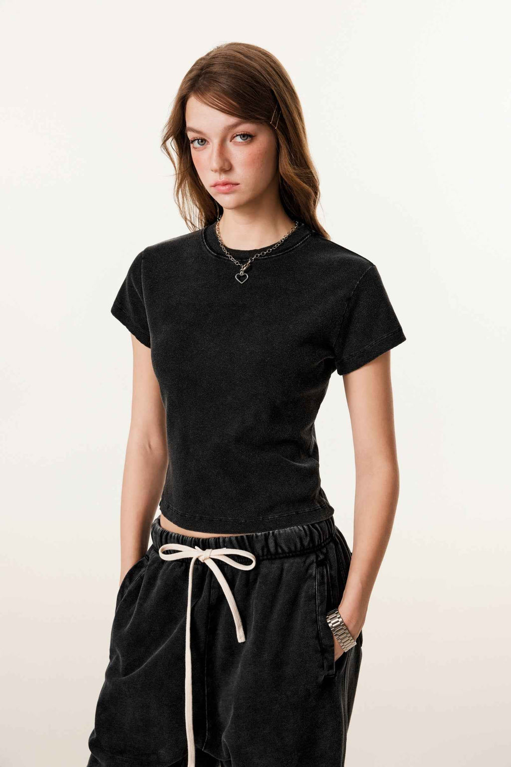 Women’s Figure-Flattering Straight Shoulder T-shirt