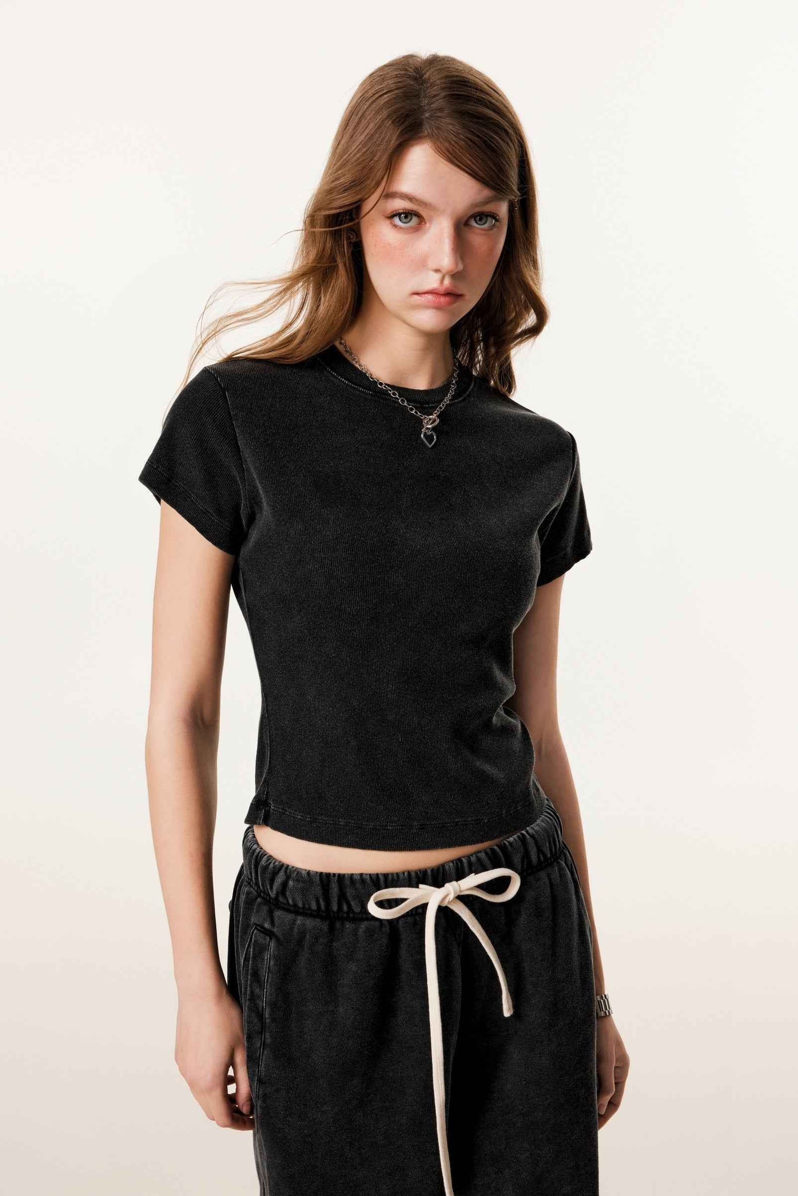 Women’s Figure-Flattering Straight Shoulder T-shirt