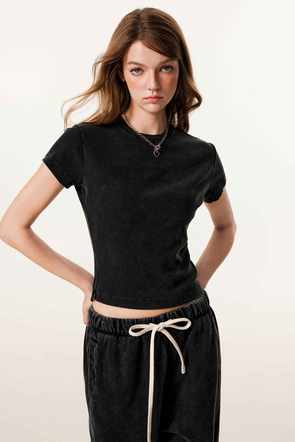 Women’s Figure-Flattering Straight Shoulder T-shirt