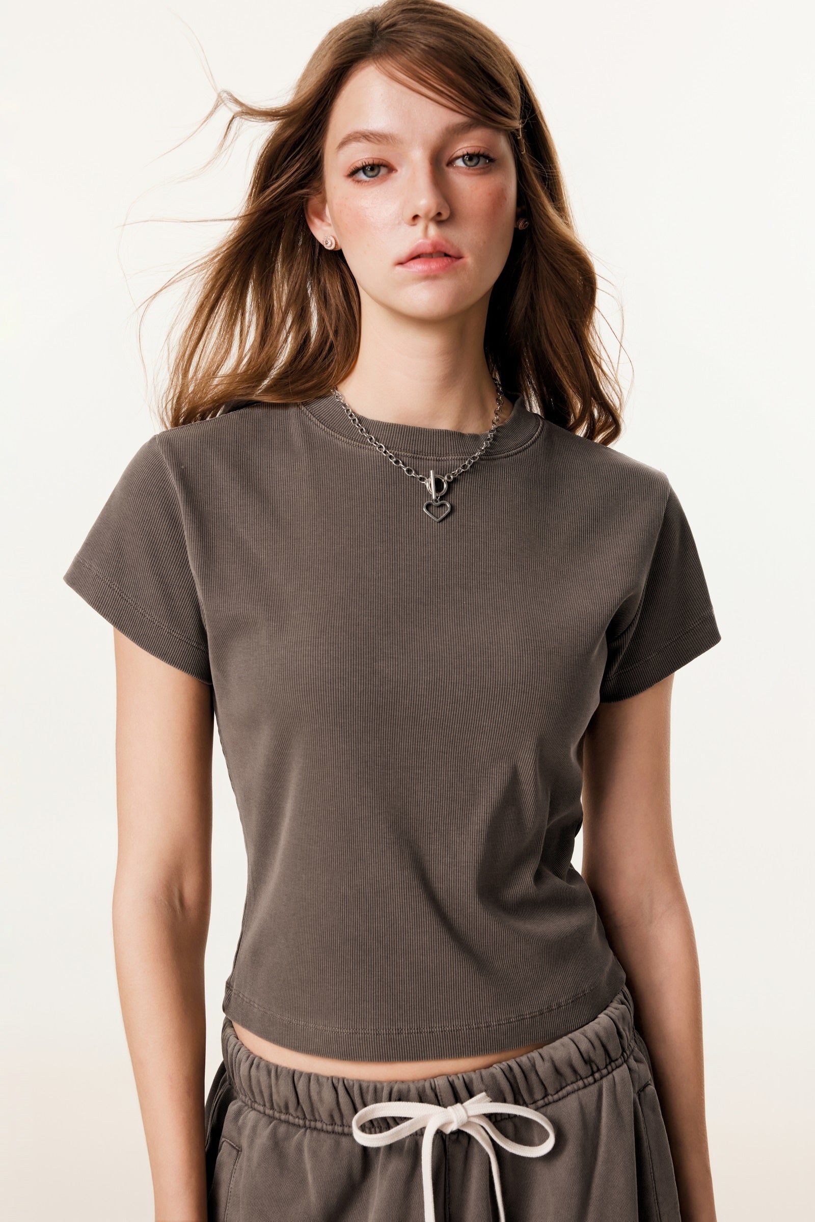 Women’s Figure-Flattering Straight Shoulder T-shirt