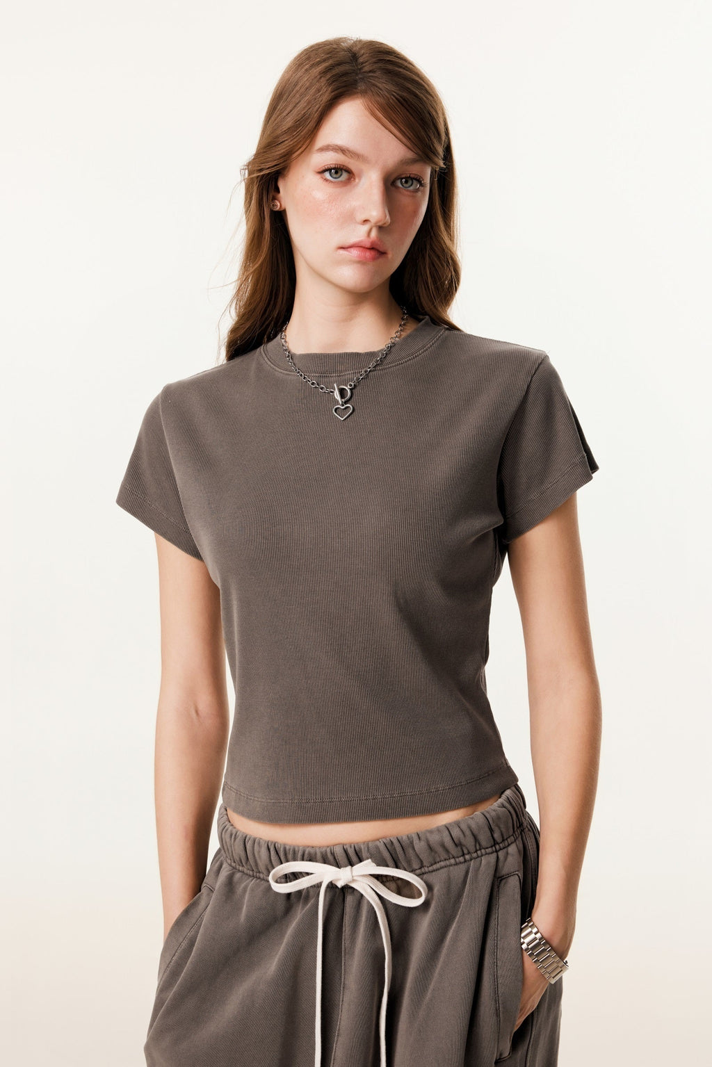 Women’s Figure-Flattering Straight Shoulder T-shirt