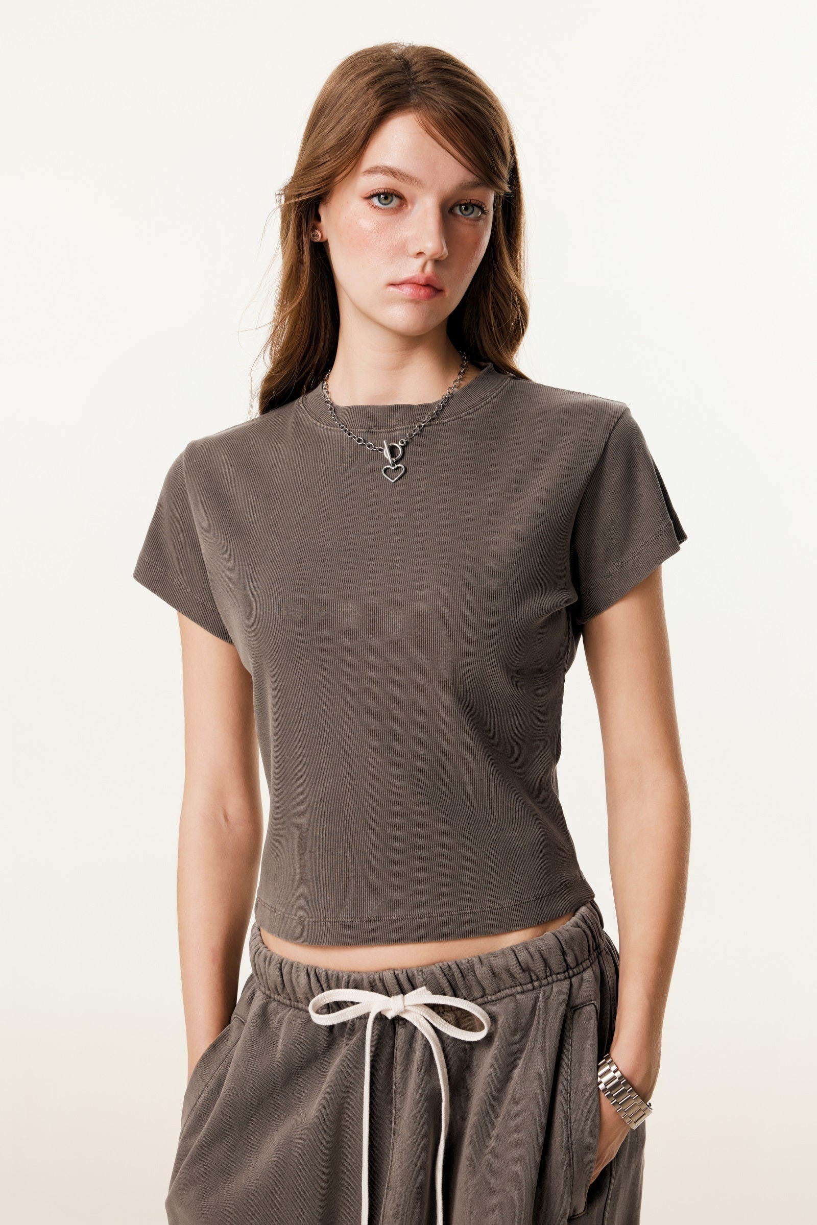Women’s Figure-Flattering Straight Shoulder T-shirt
