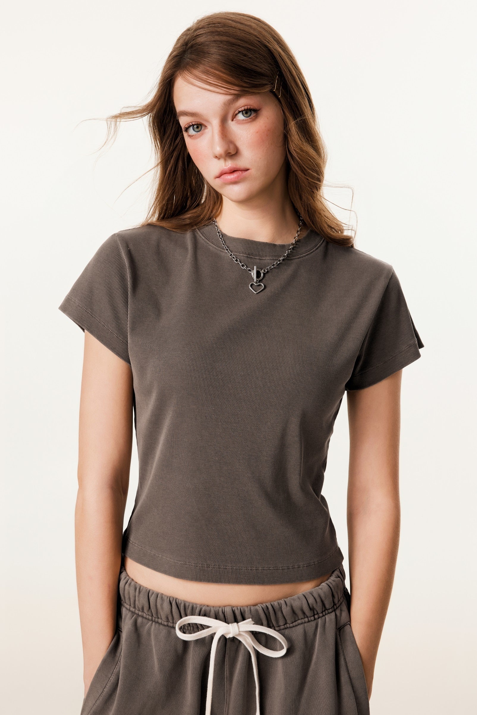 Women’s Figure-Flattering Straight Shoulder T-shirt