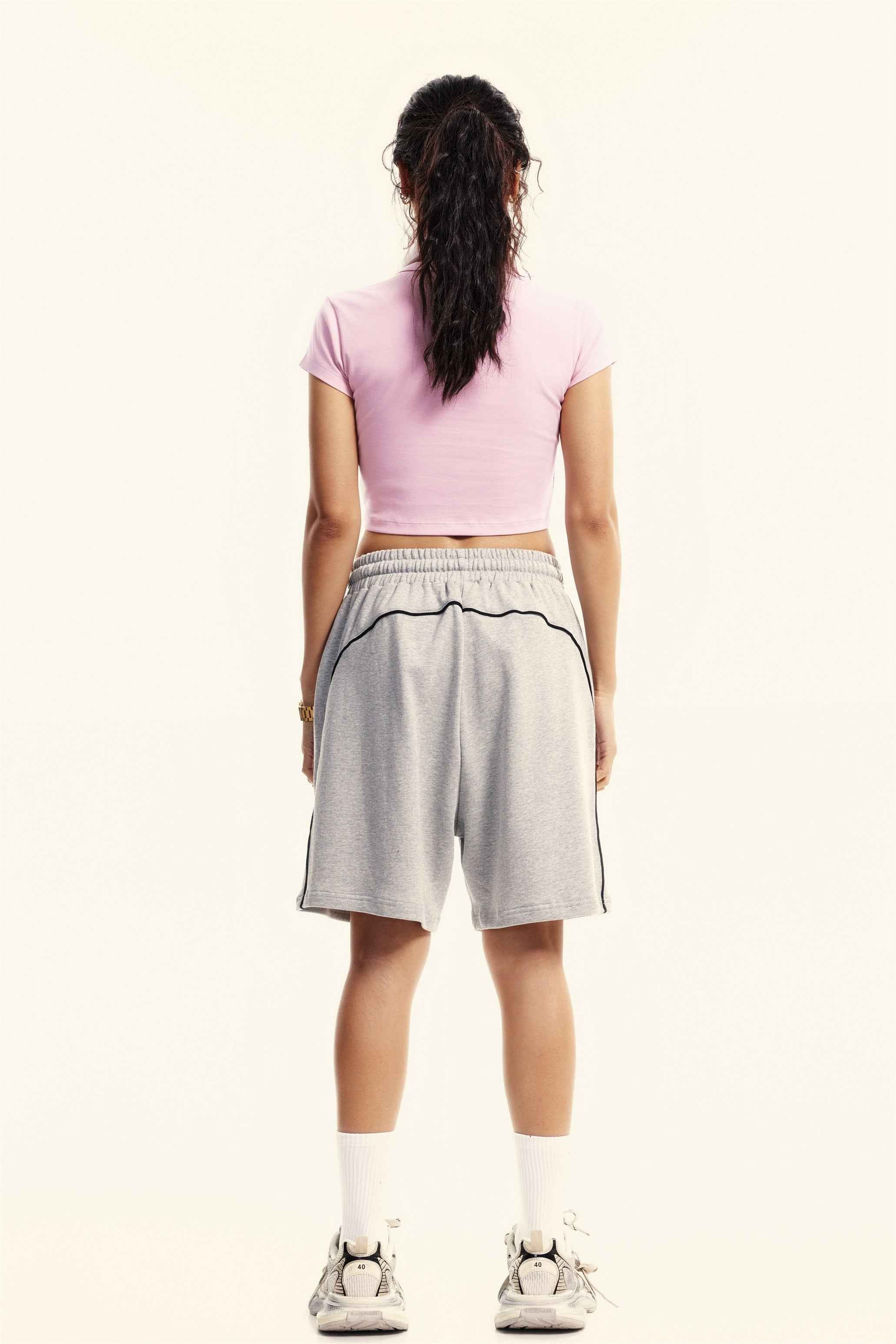 235GSM Women's Washed Stretch Cotton Slim T-shirt